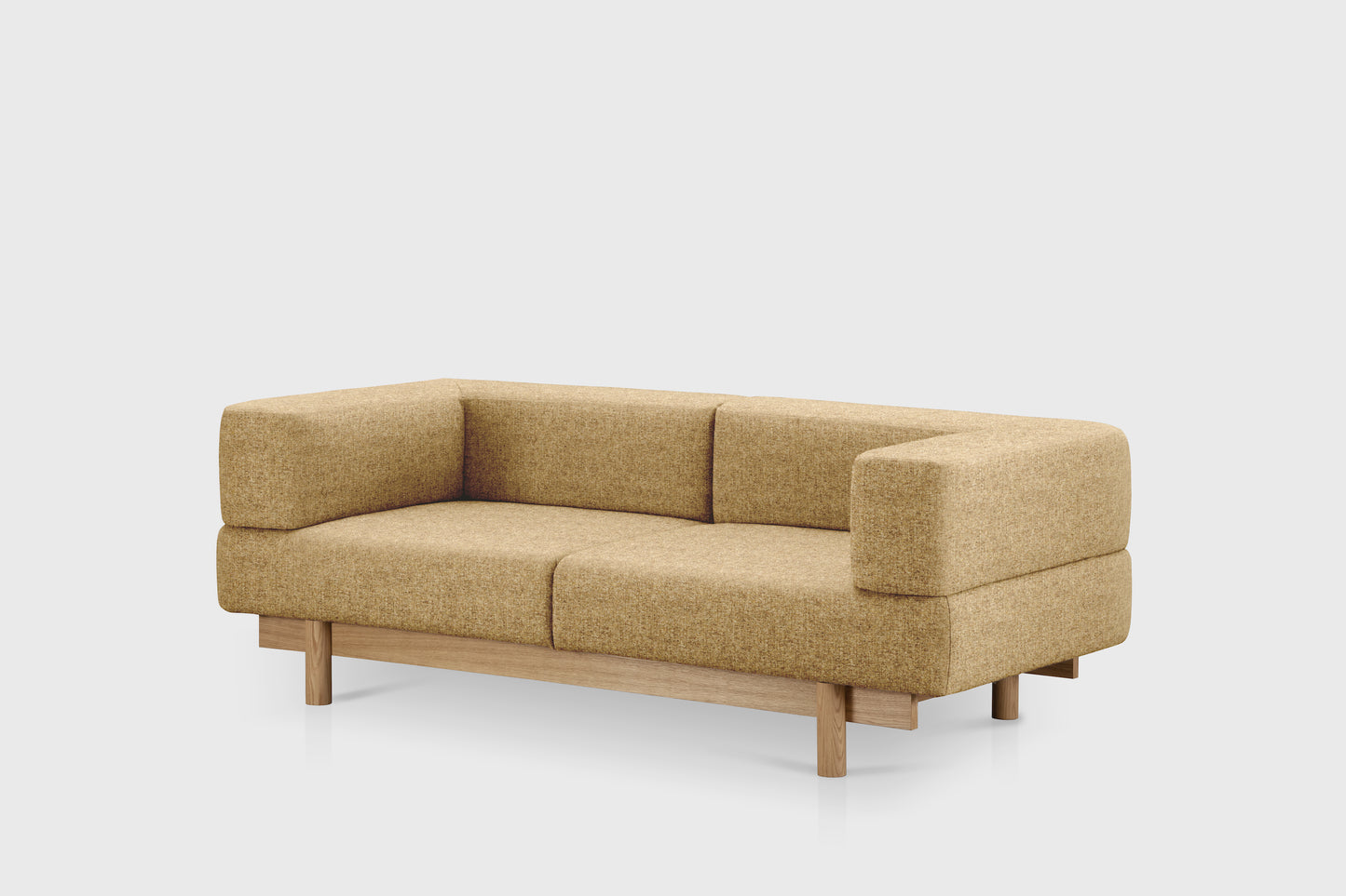 Alchemist 2-Seater Sofa - Recycled Wool - Decoma Granola