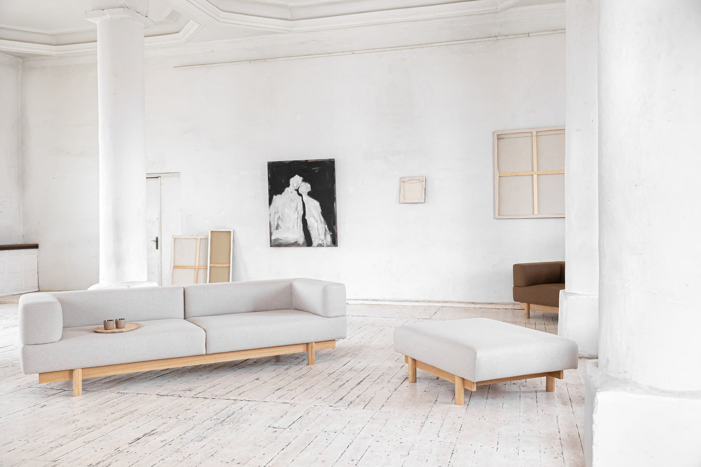 Alchemist 3-Seater Sofa - Recycled Wool - Decoma Granola