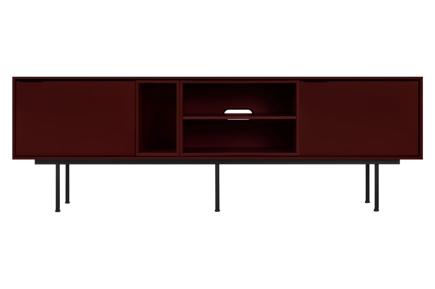 Mod TV Stand - Deep Beet Burgundy