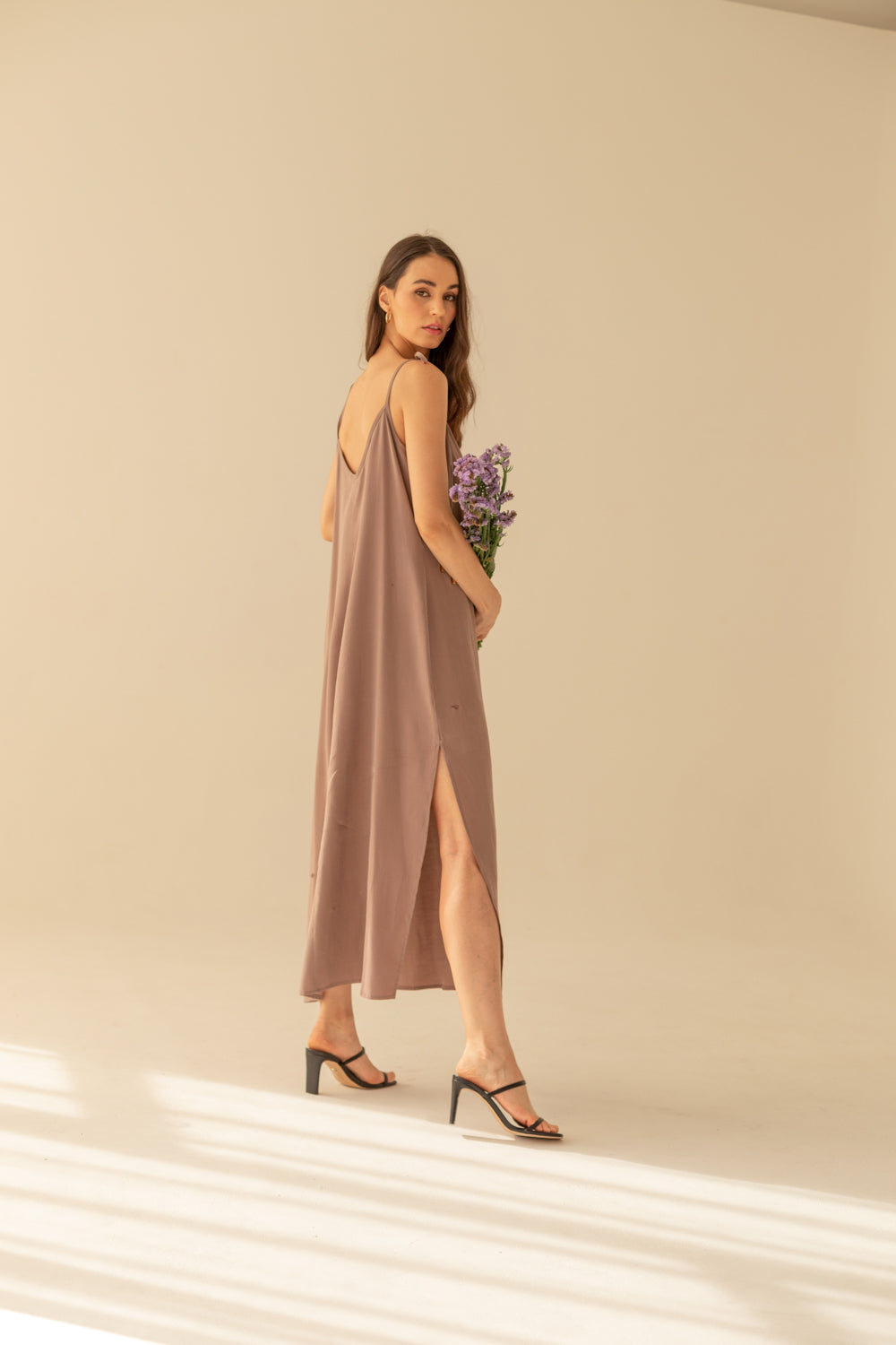 Aphrodite Maxi Dress - Light Chocolate