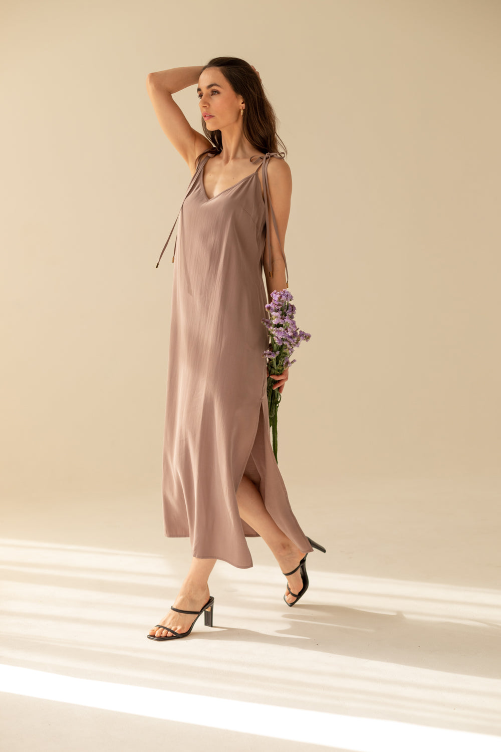 Aphrodite Maxi Dress - Light Chocolate