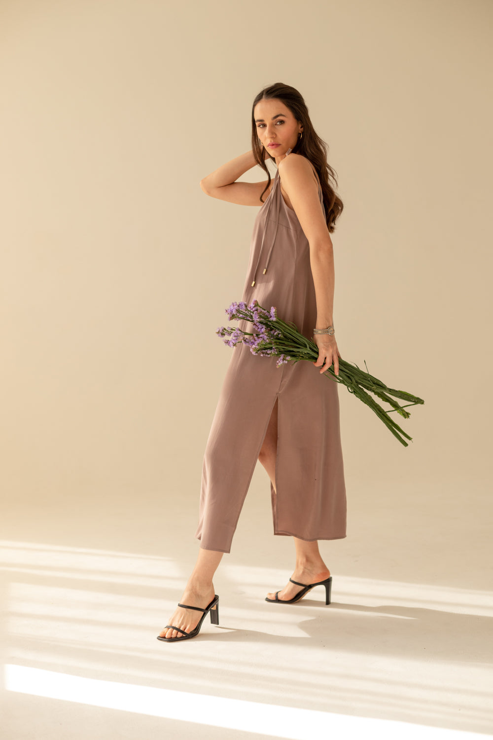 Aphrodite Maxi Dress - Light Chocolate