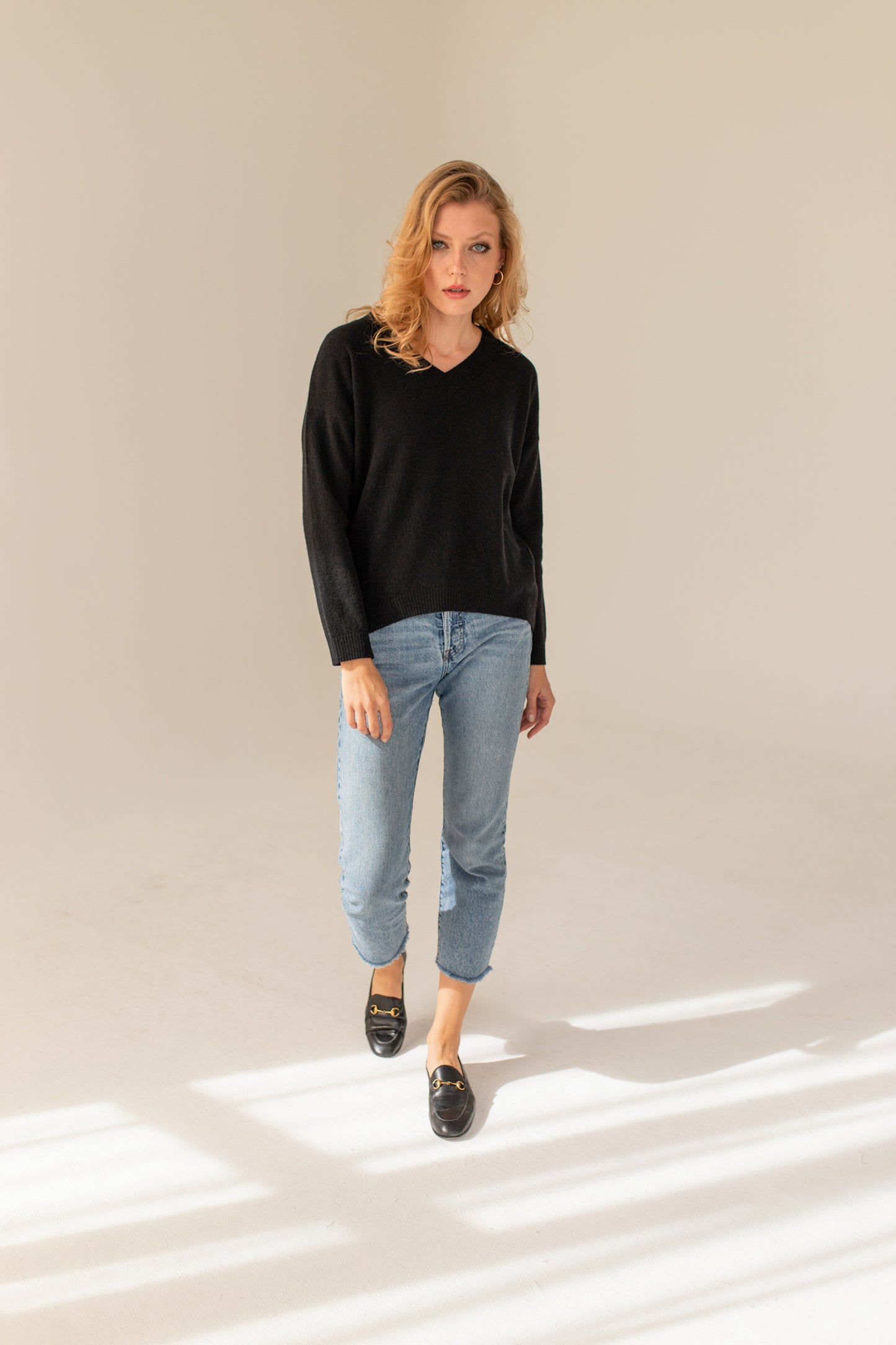 Cashmere Wool Sweater - Black