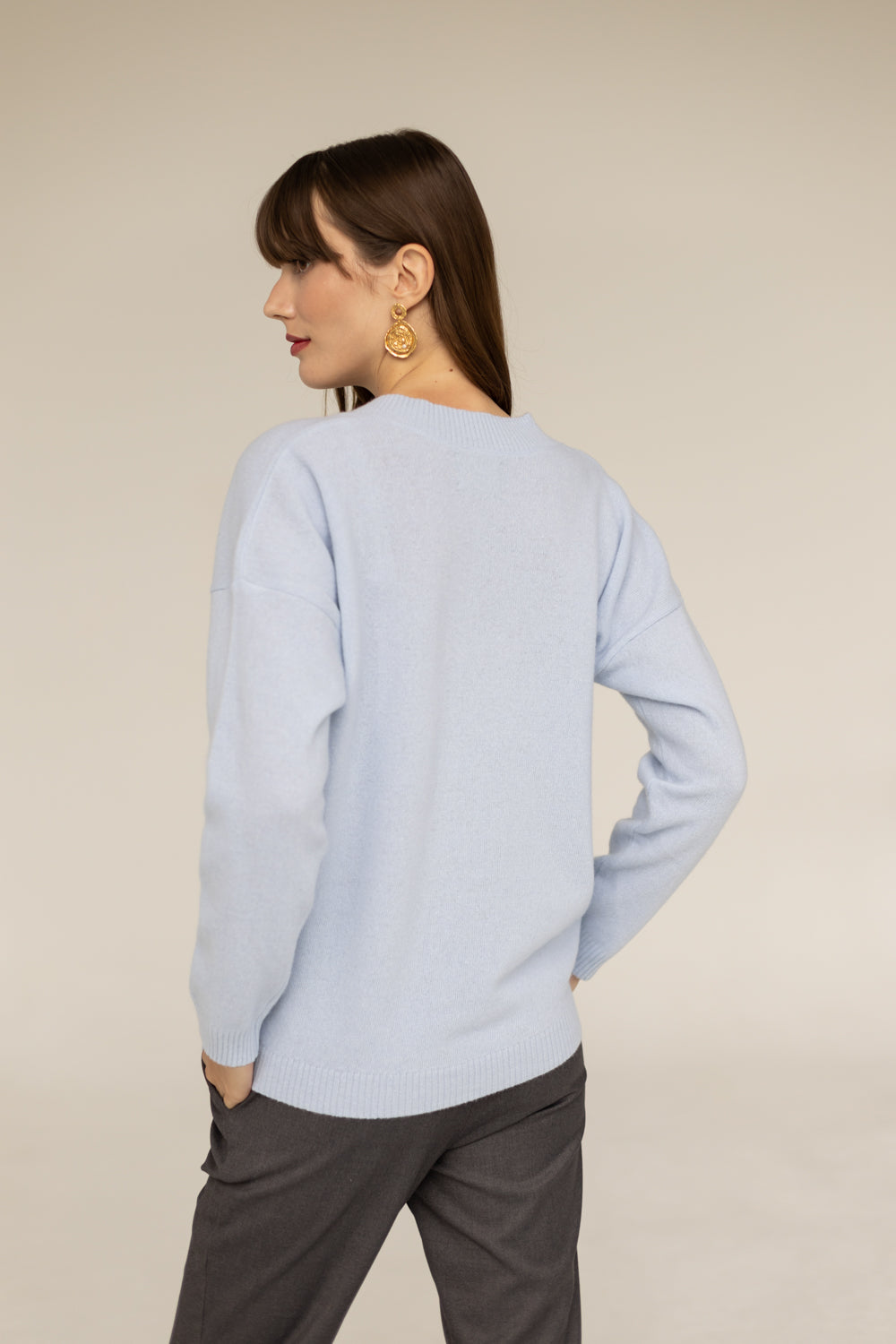 Cashmere Wool Sweater - Blue