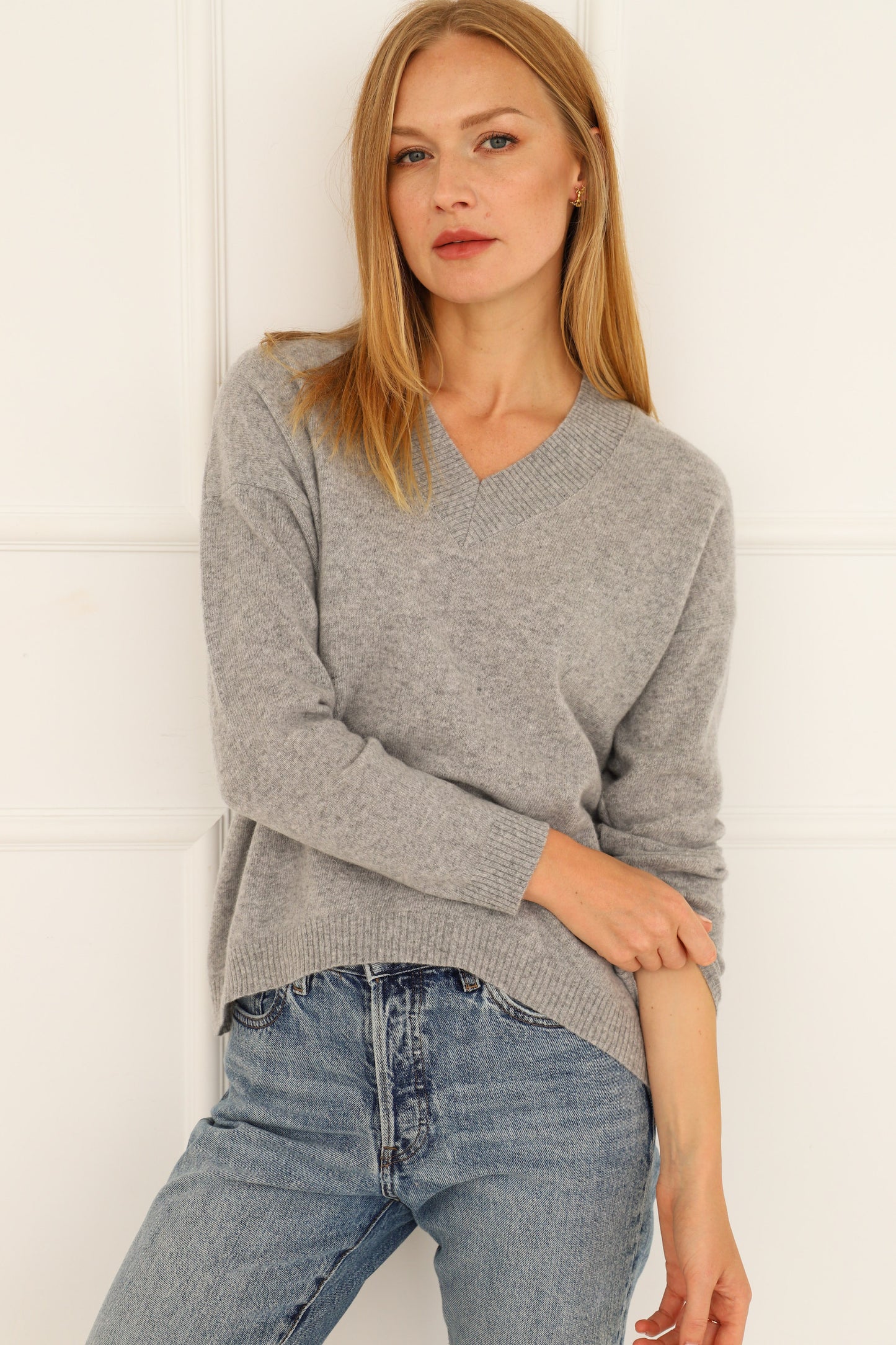 Cashmere Wool Sweater - Grey