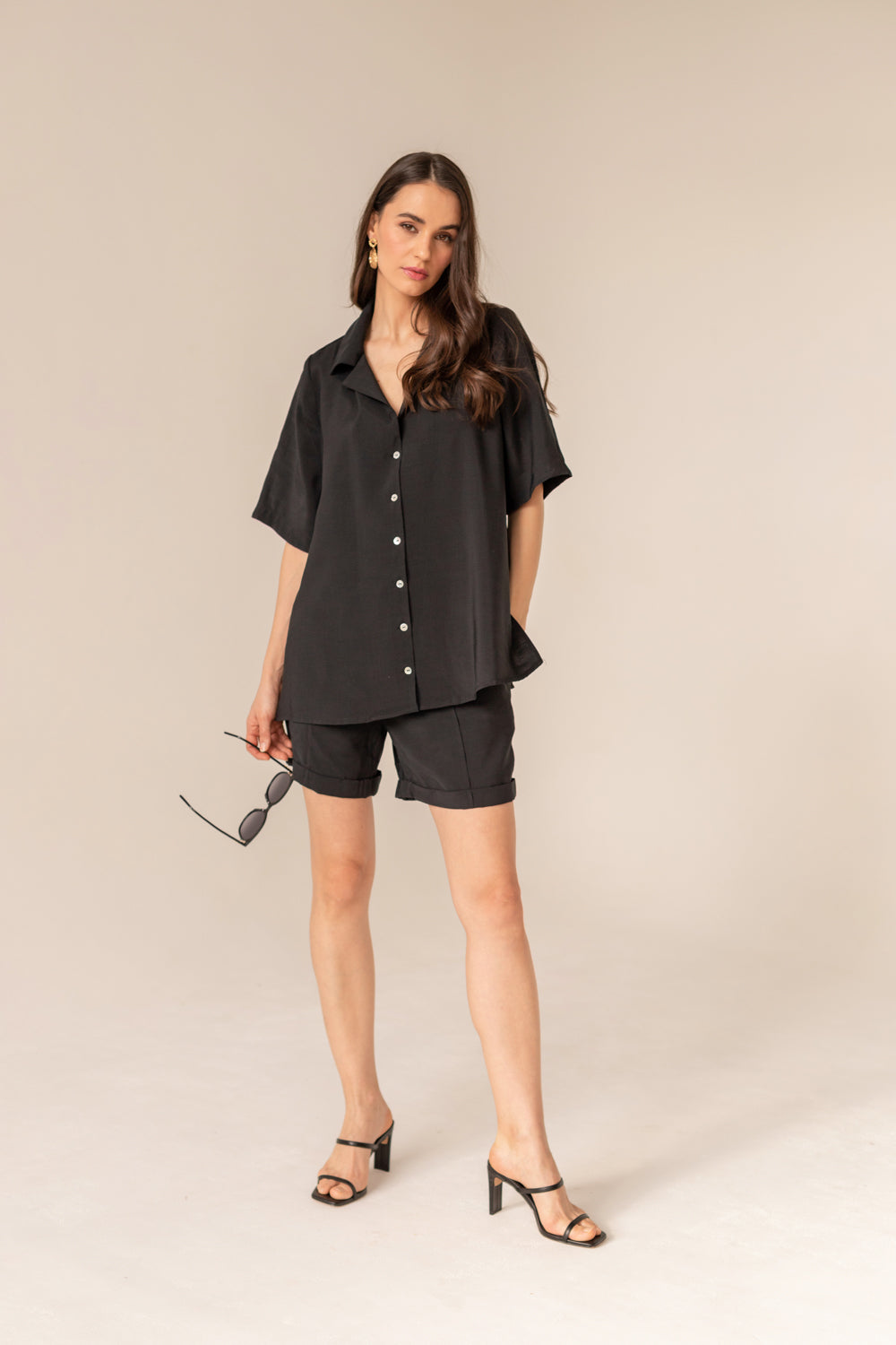 Cassis Two Piece Set - Shorts - Black