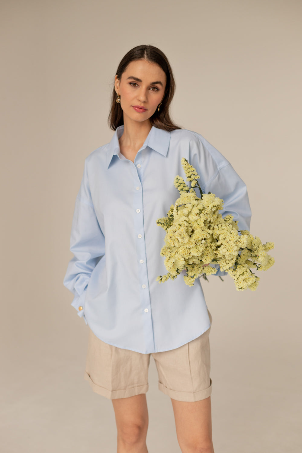 Classic Oversized Shirt - Blue