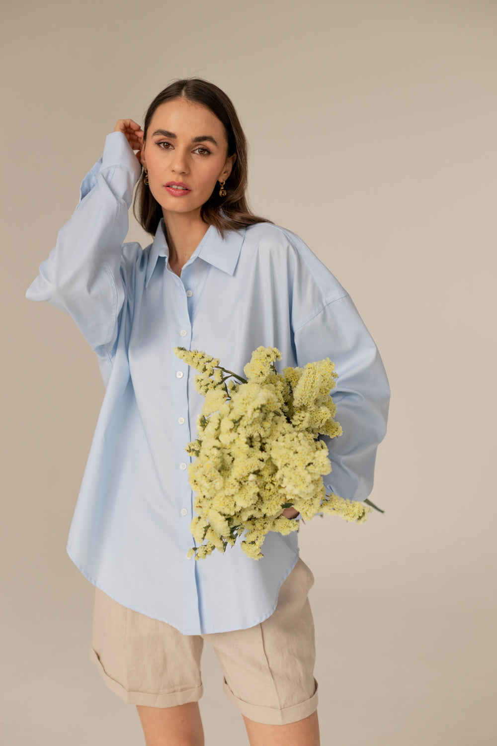 Classic Oversized Shirt - Blue