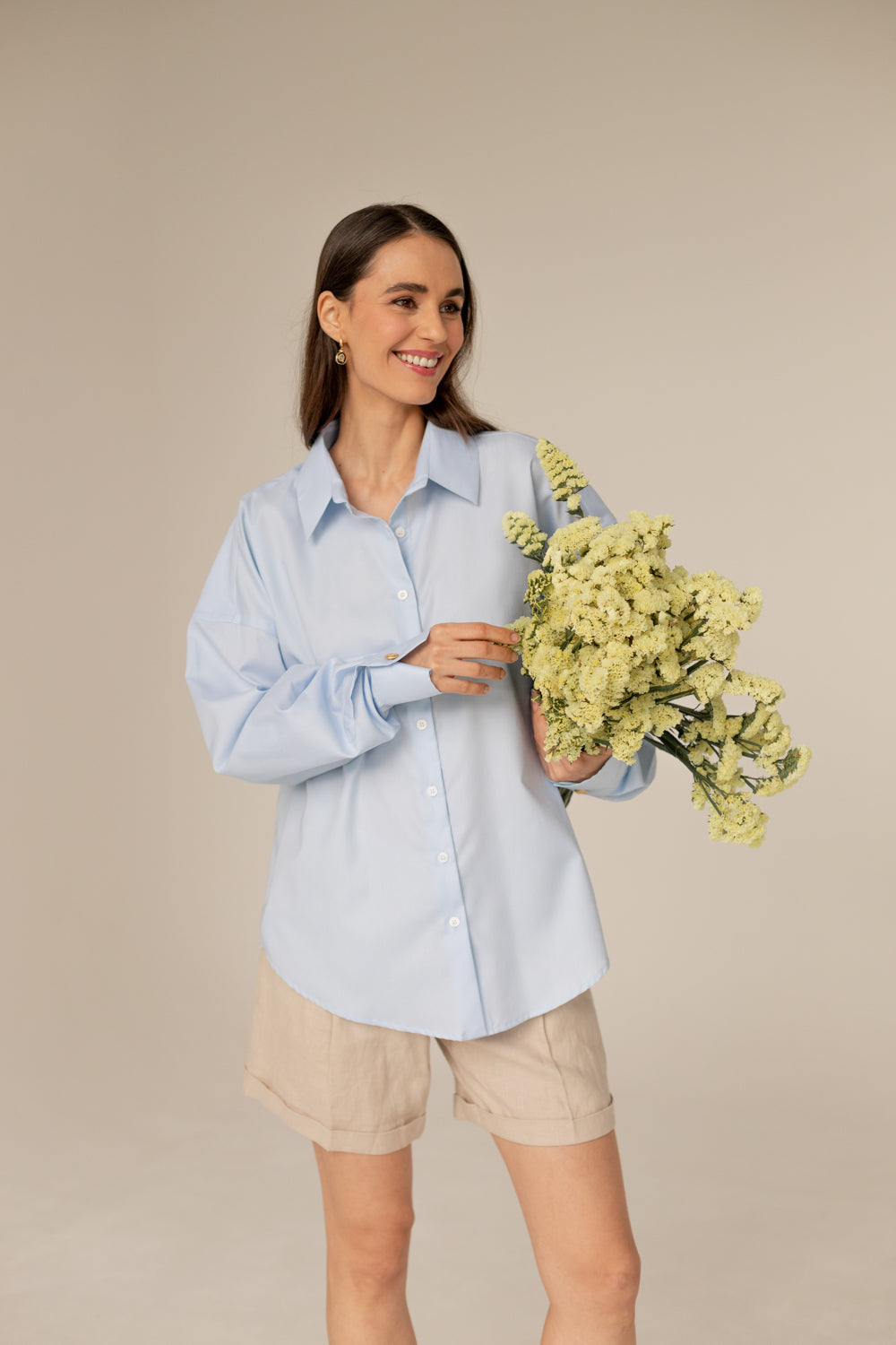 Classic Oversized Shirt - Blue