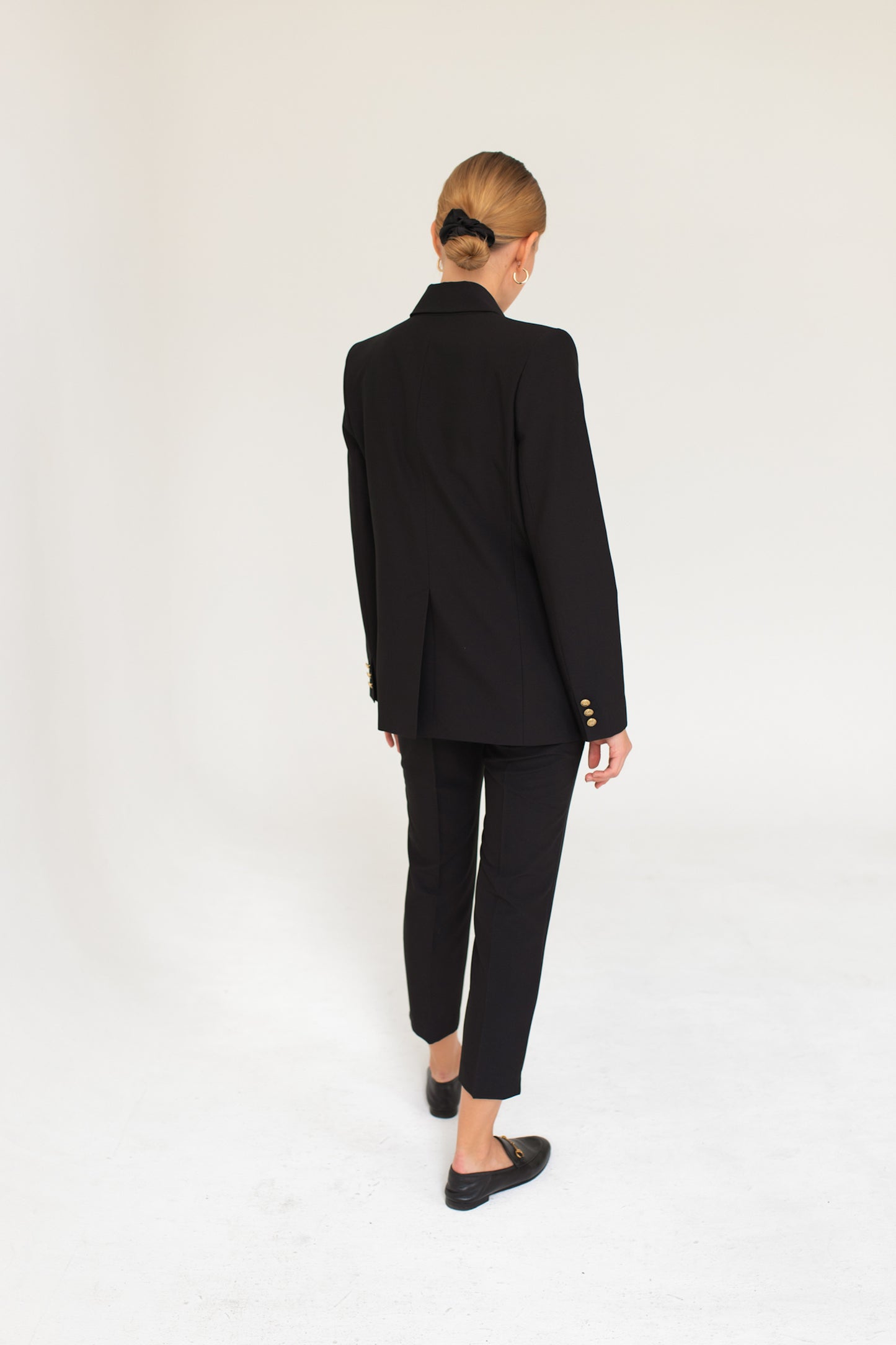 Double-Breasted Blazer - Black