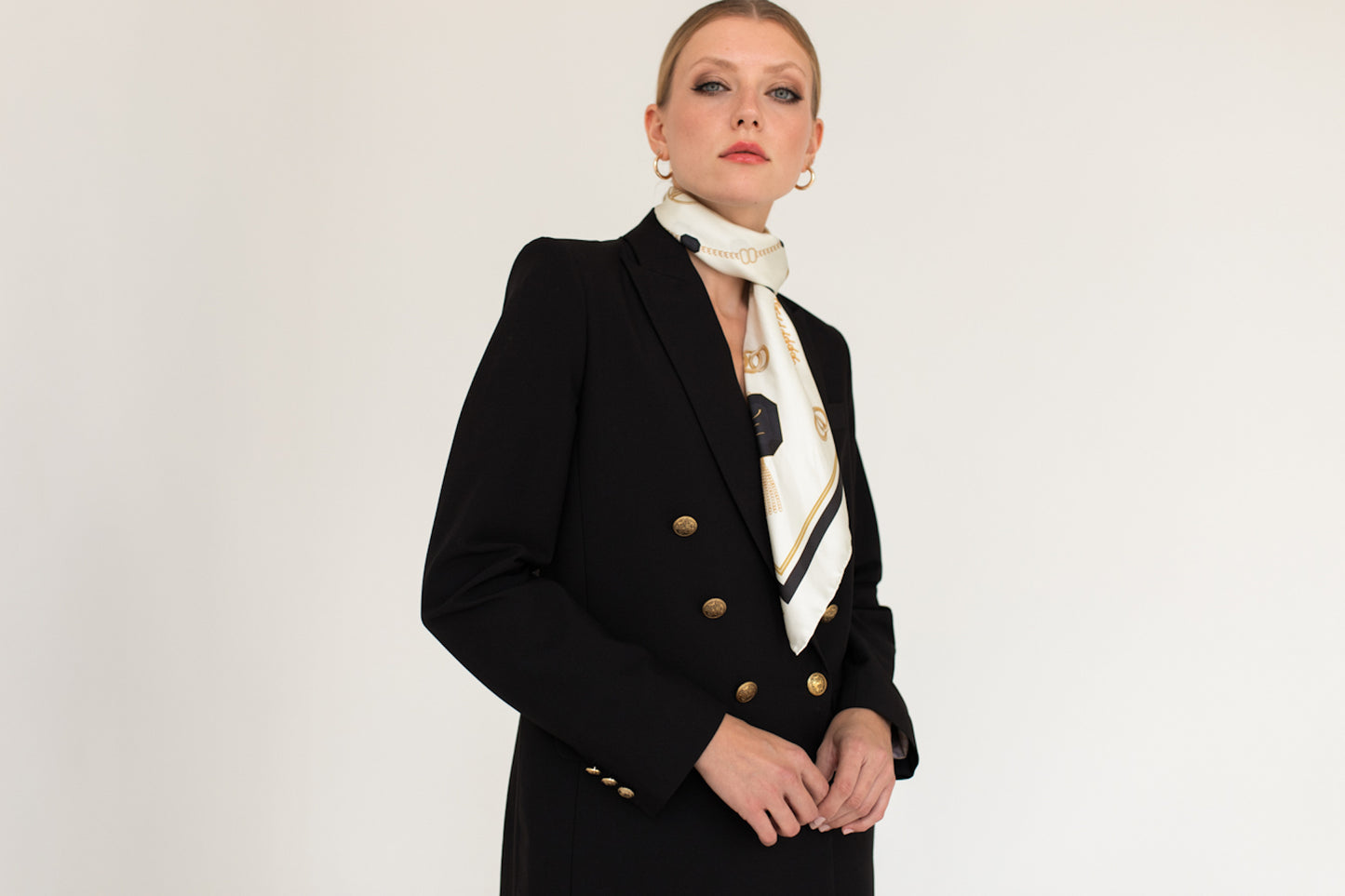 Double-Breasted Blazer - Black