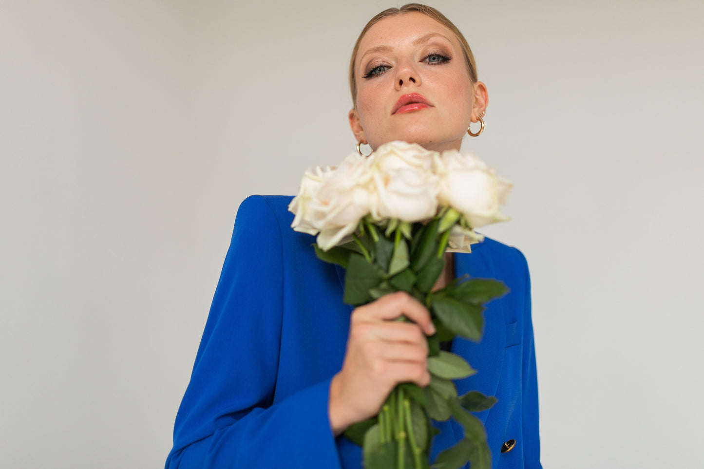Double-Breasted Blazer - Sapphire