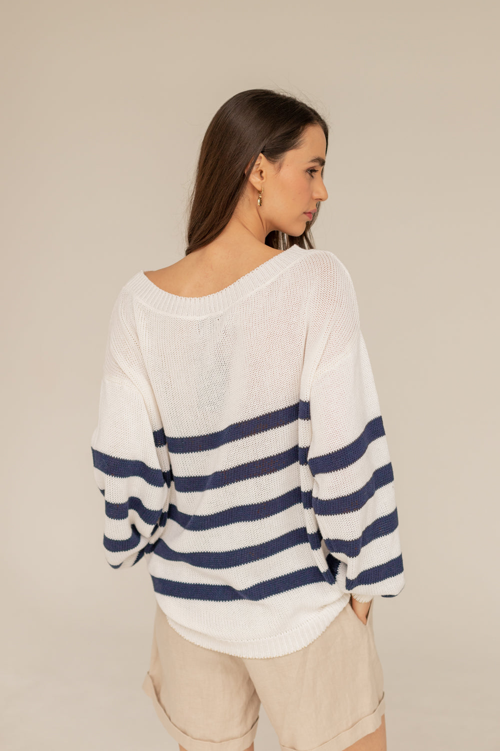 Honfleur Cashmere Sweater - Striped