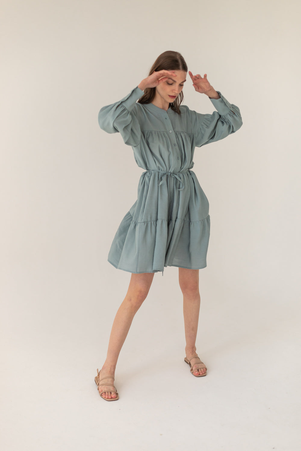 Idylle Ecru Dress - Pale Sea