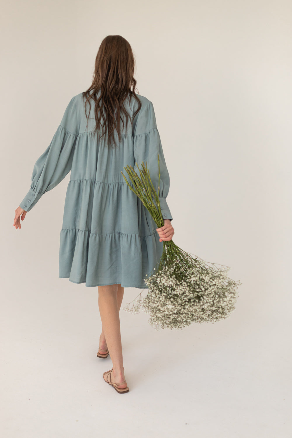 Idylle Ecru Dress - Pale Sea