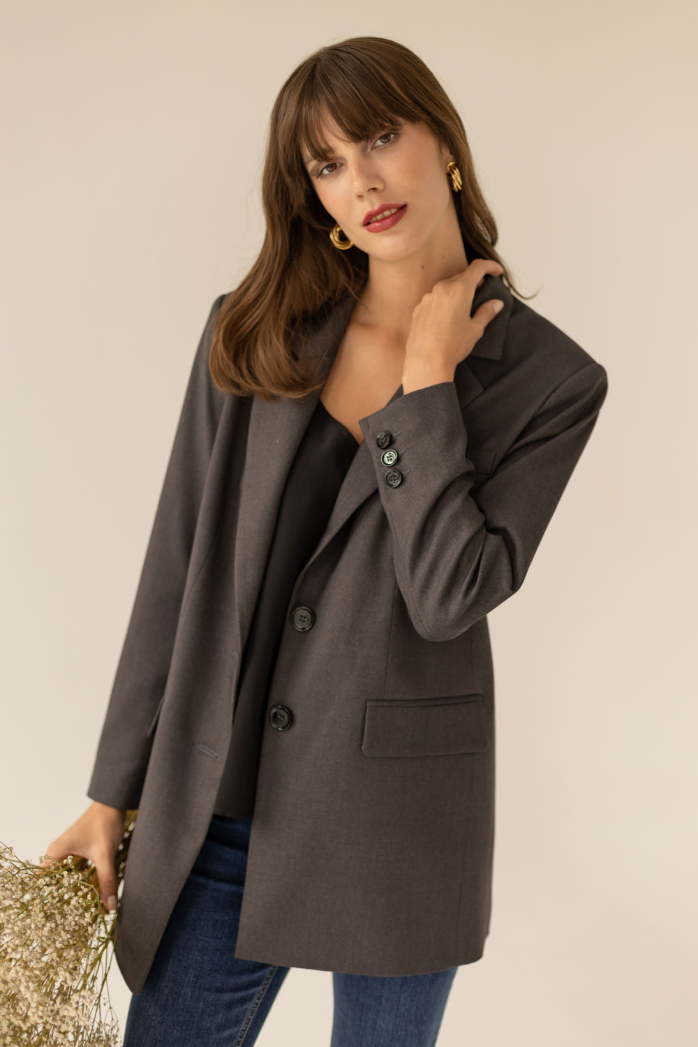 Maddison Blazer - Dark Grey