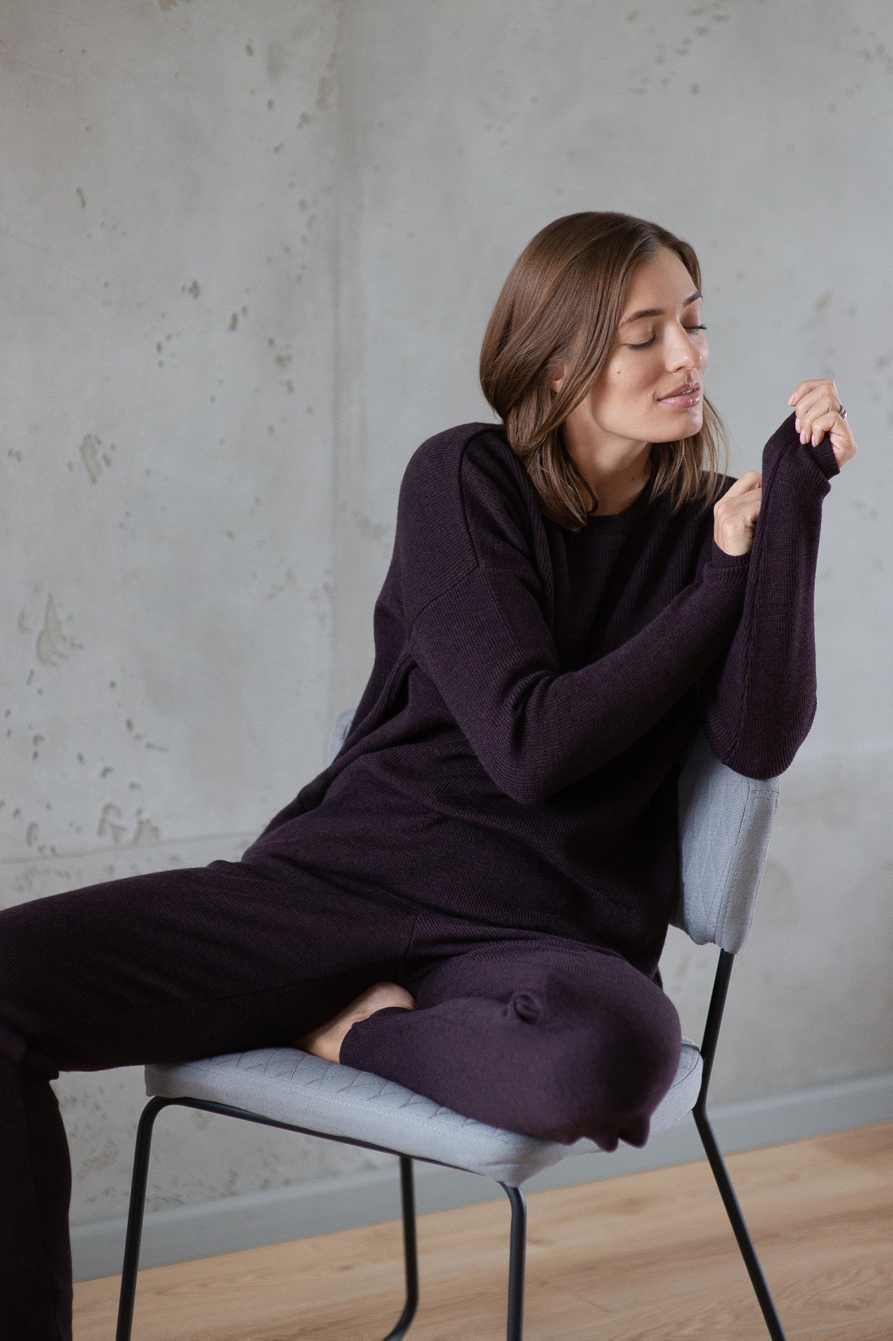 Merino Wool Suit - Bordeaux