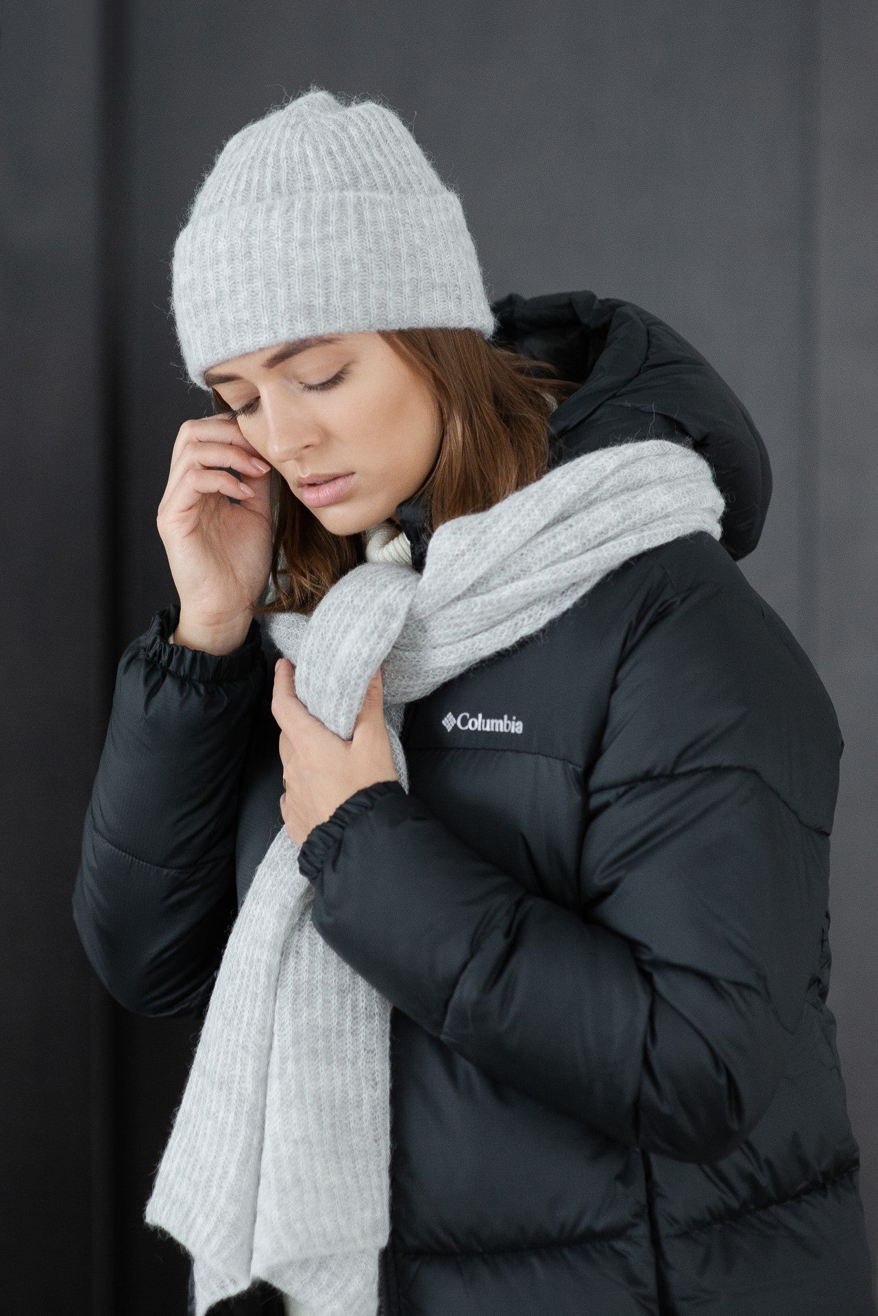 Mohair Wool Set Grey