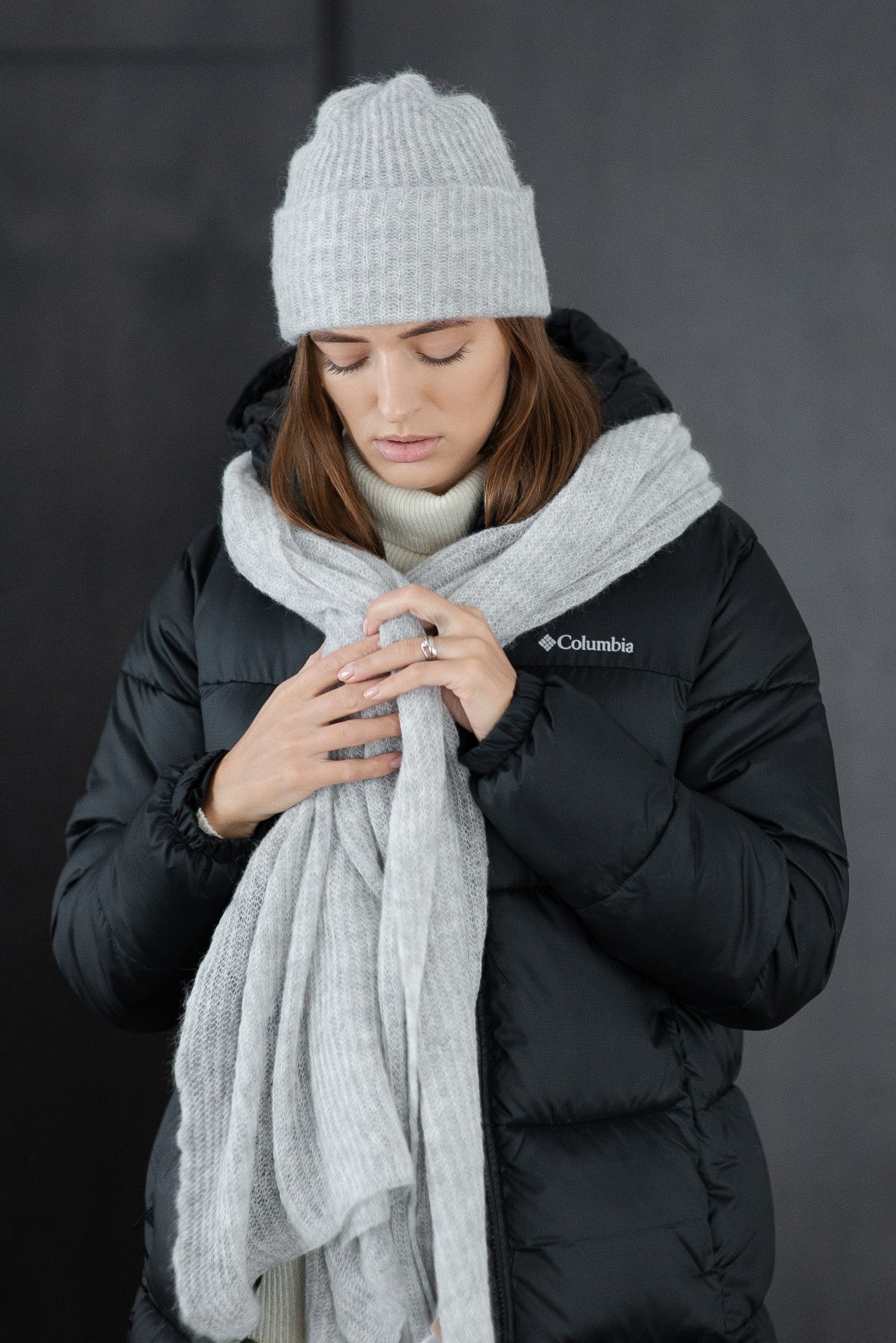 Mohair Wool Set Grey