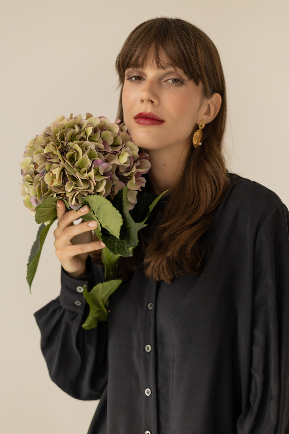 Noel Oversized Shirt - Black