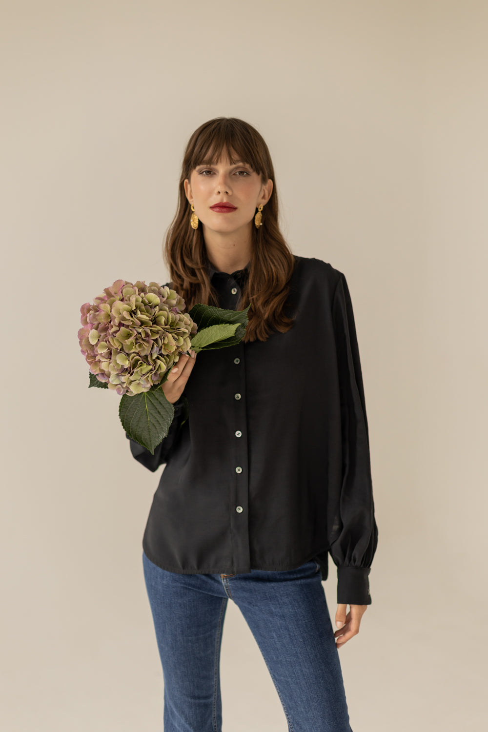 Noel Oversized Shirt - Black