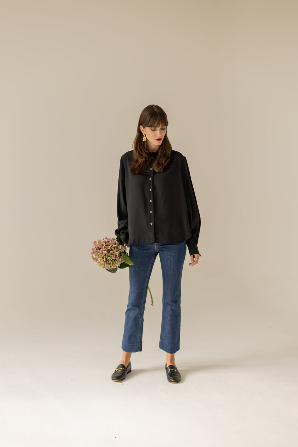 Noel Oversized Shirt - Black