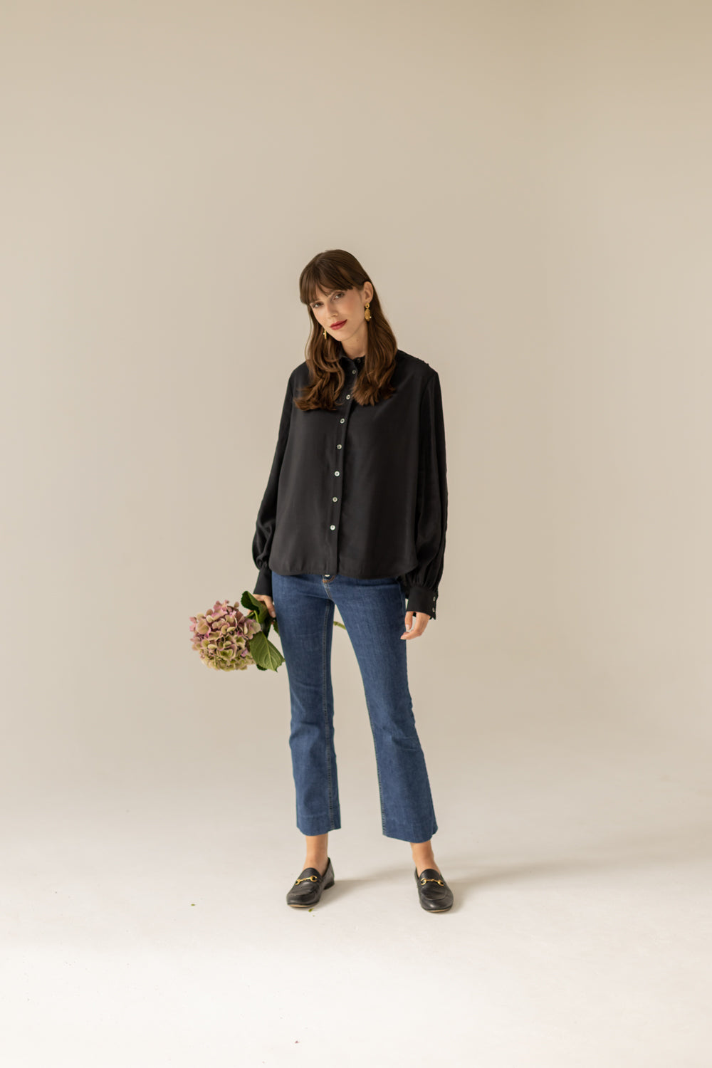 Noel Oversized Shirt - Black