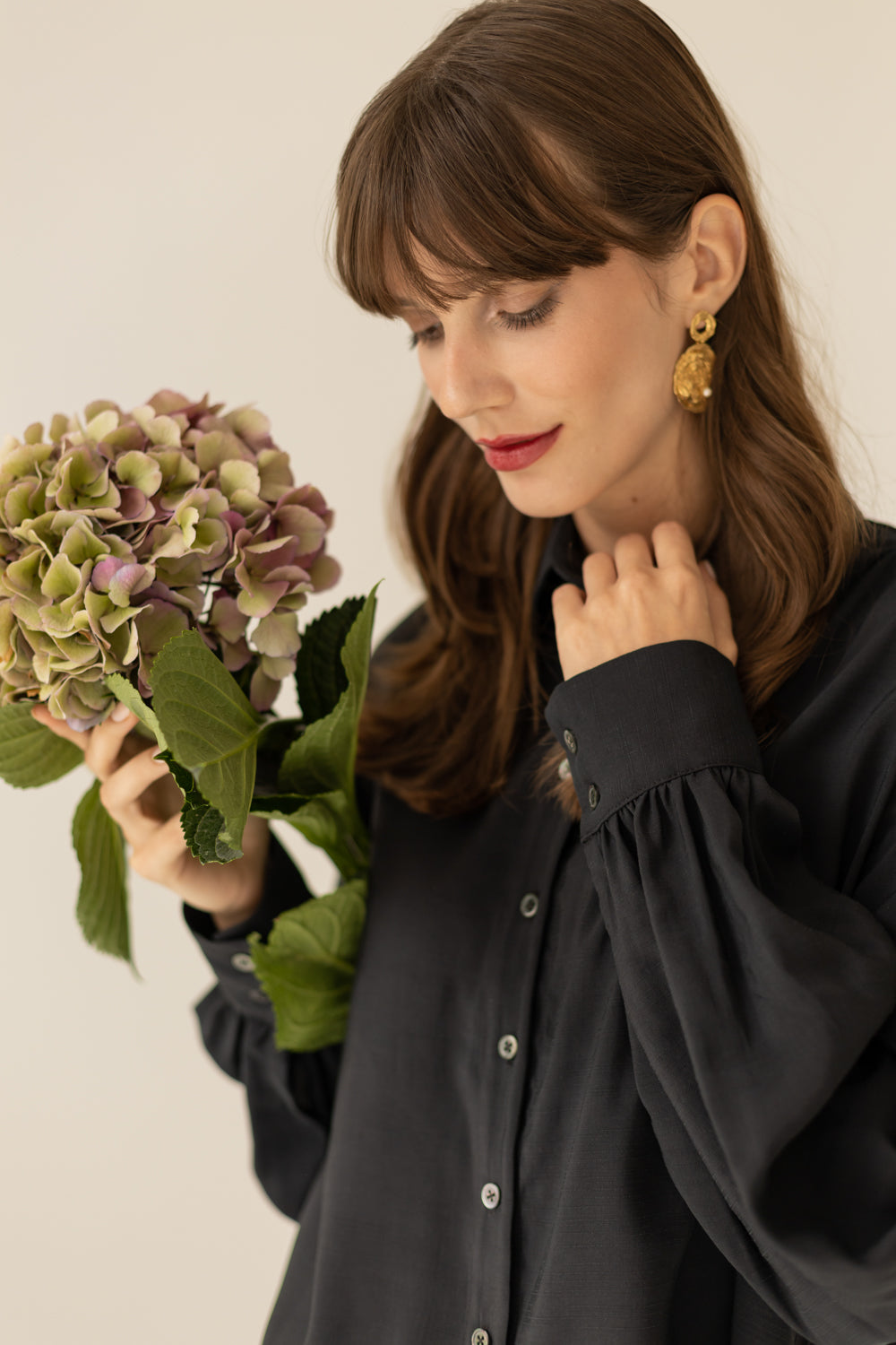 Noel Oversized Shirt - Black