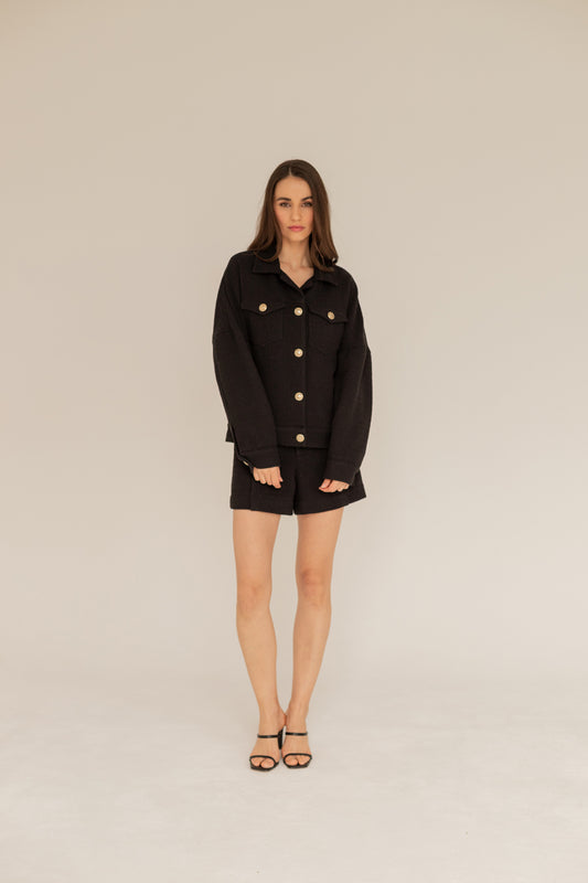 Tweed Jacket - Black