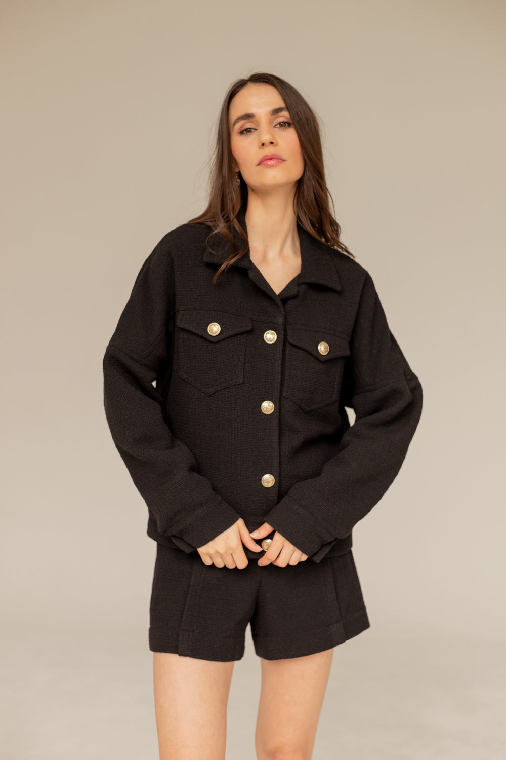 Tweed Jacket - Black