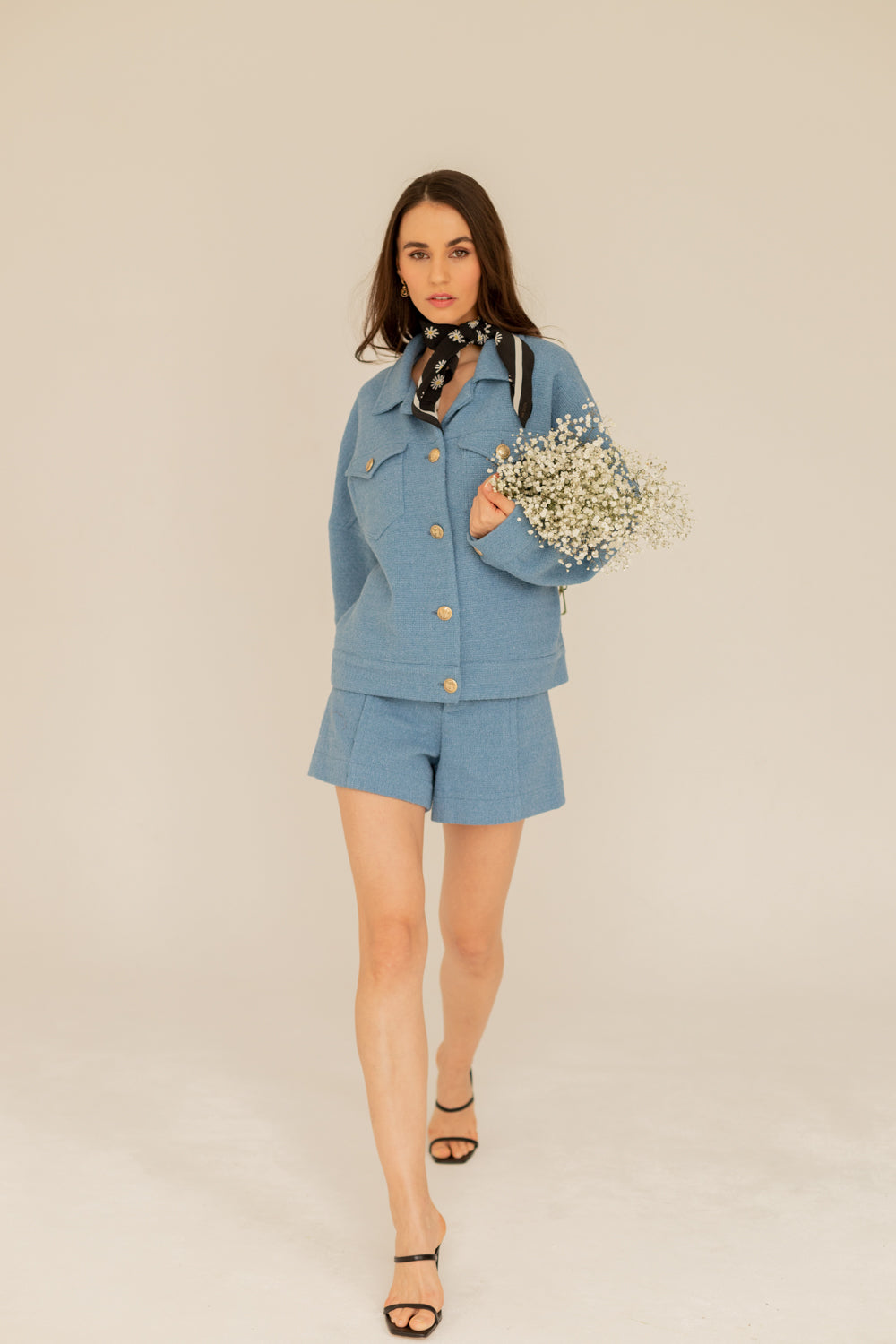 Tweed Jacket - Blue