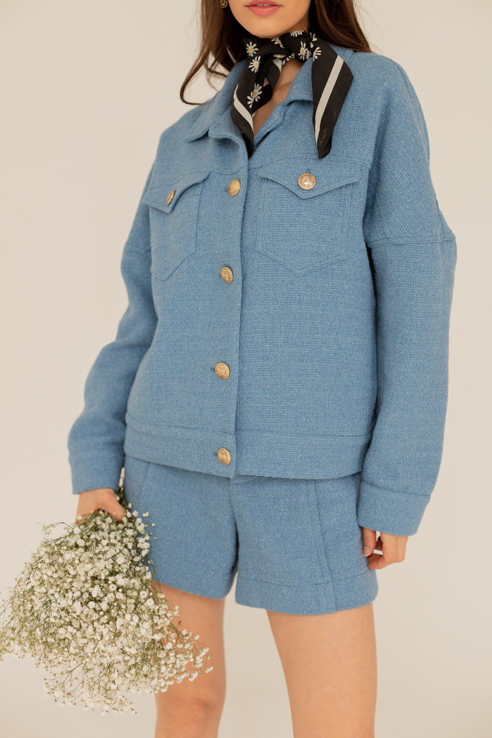 Tweed Jacket - Blue