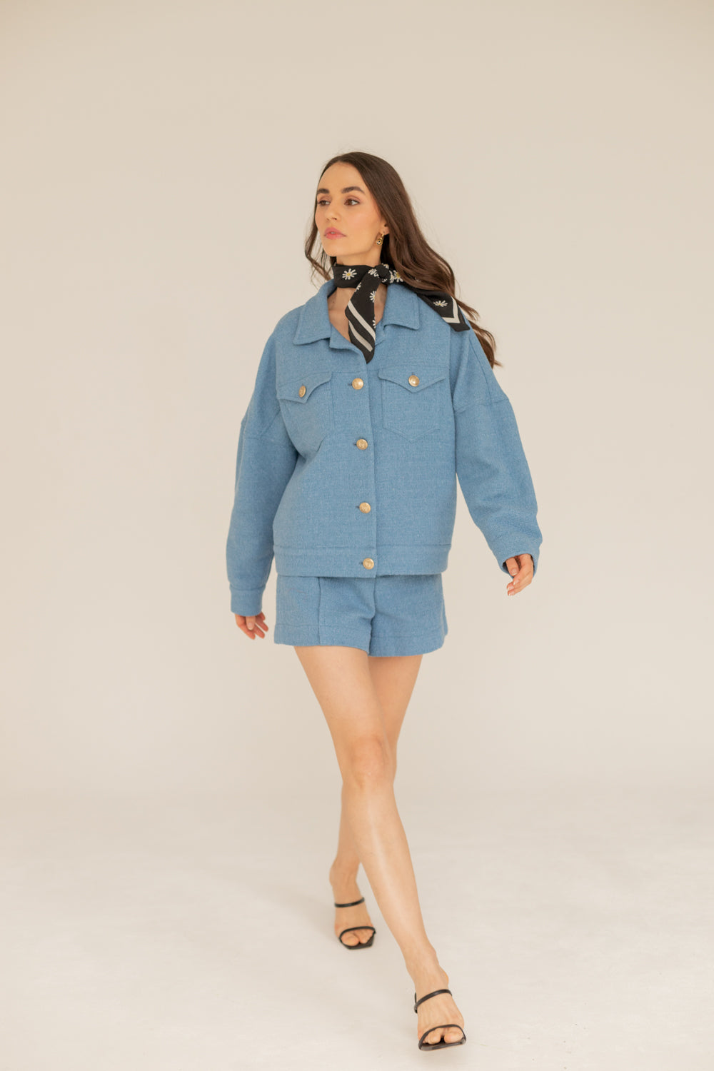 Tweed Jacket - Blue