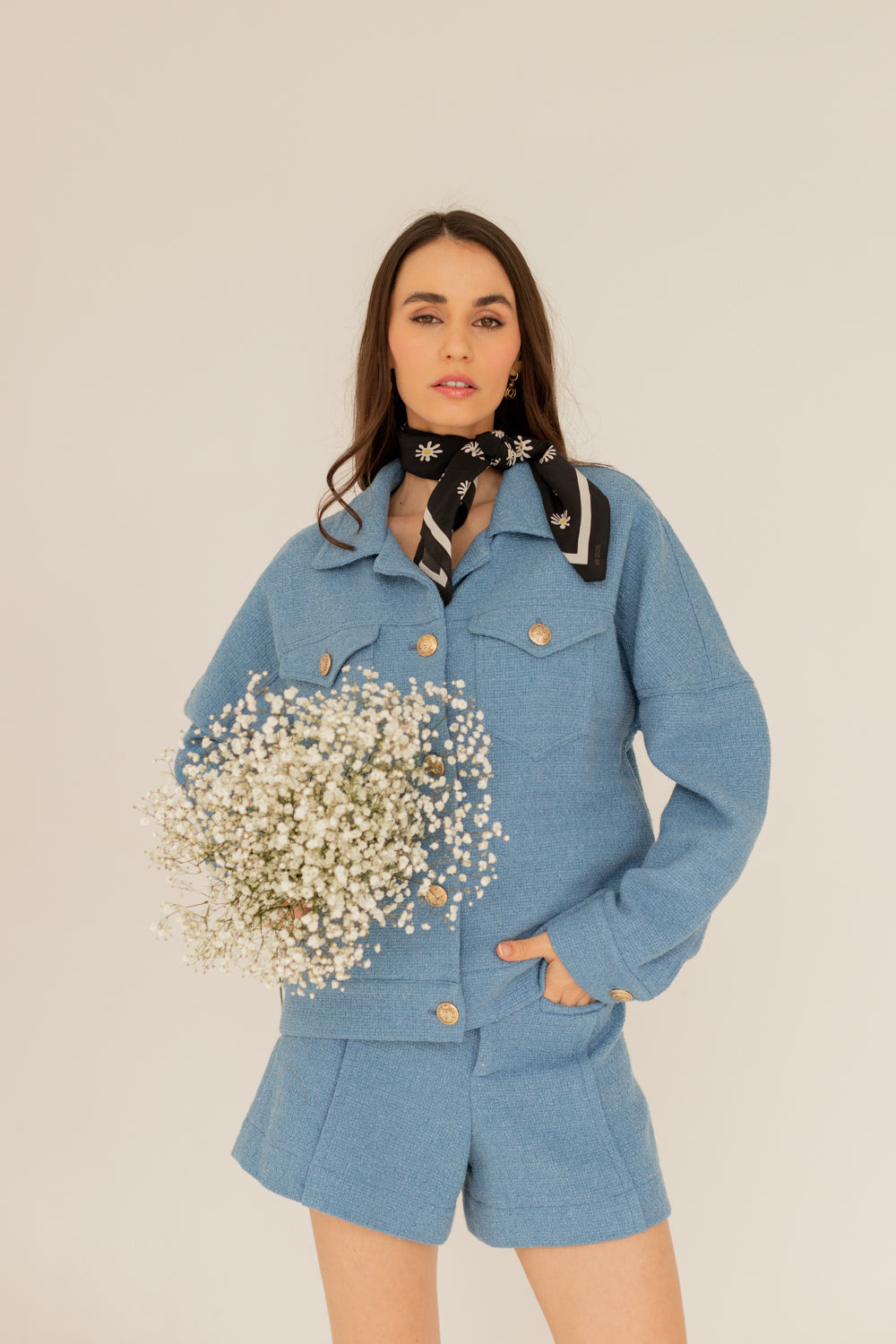 Tweed Jacket - Blue