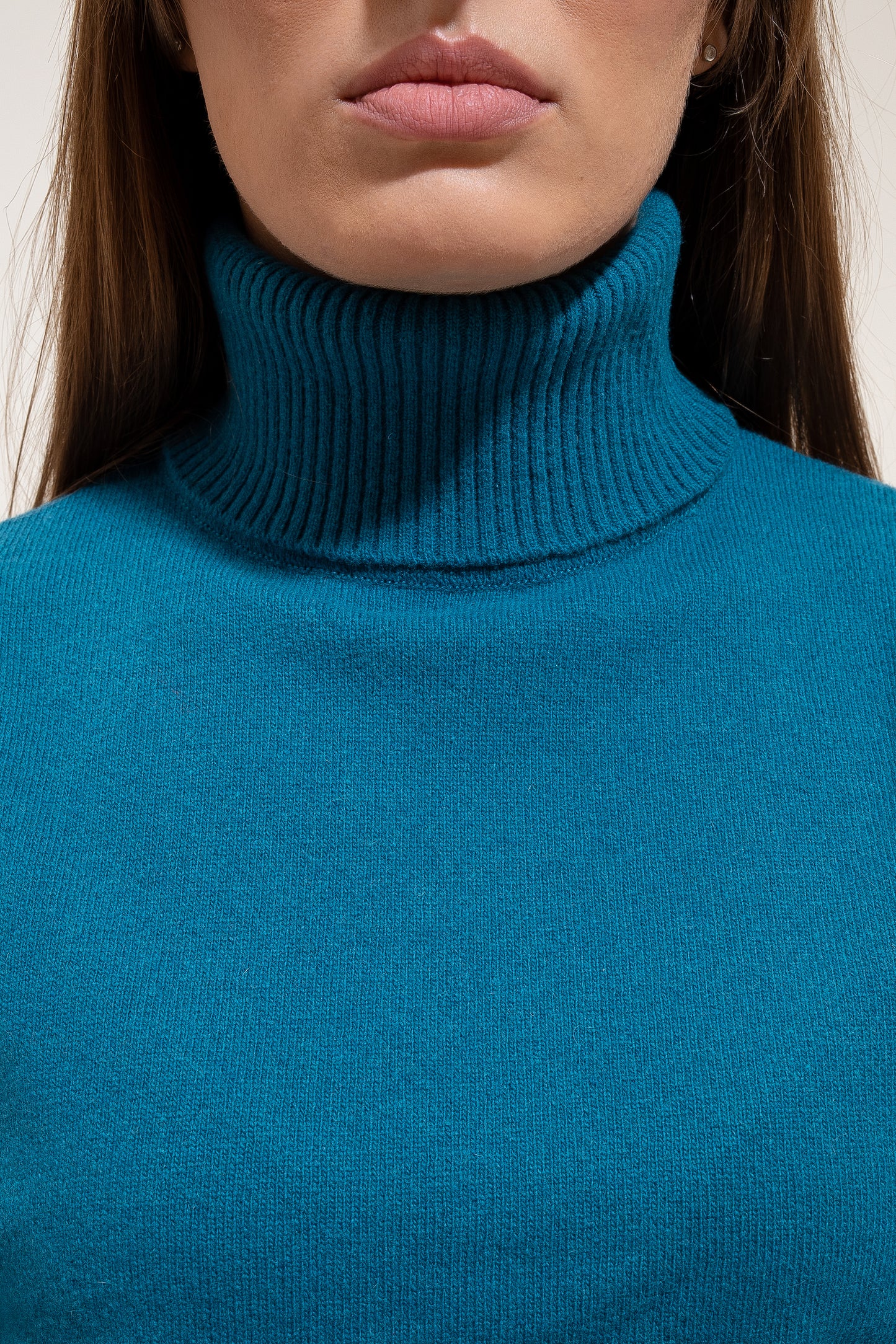 Wool Turtleneck - Teal
