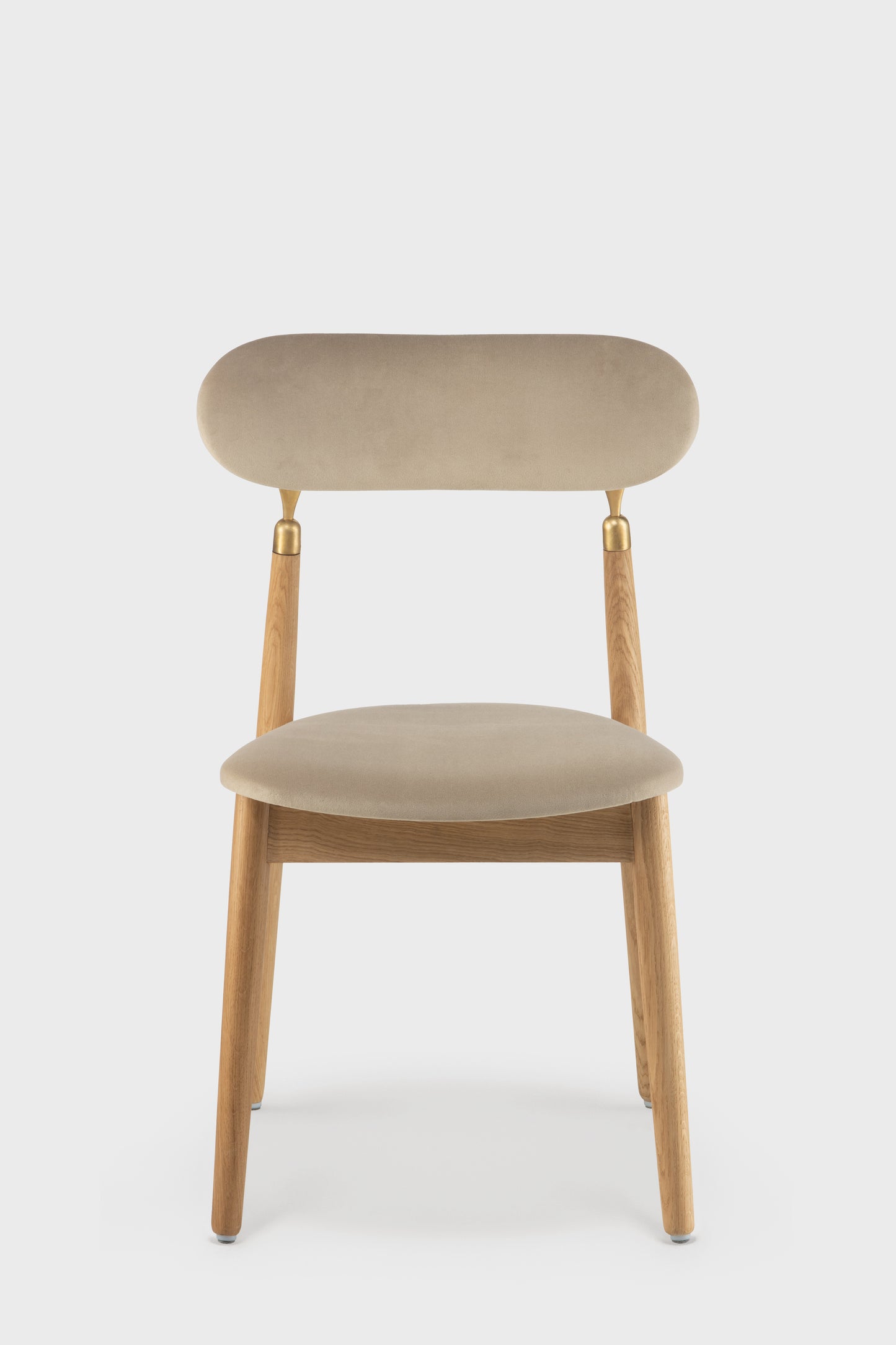 oak kitchen & dining room beige velour chair