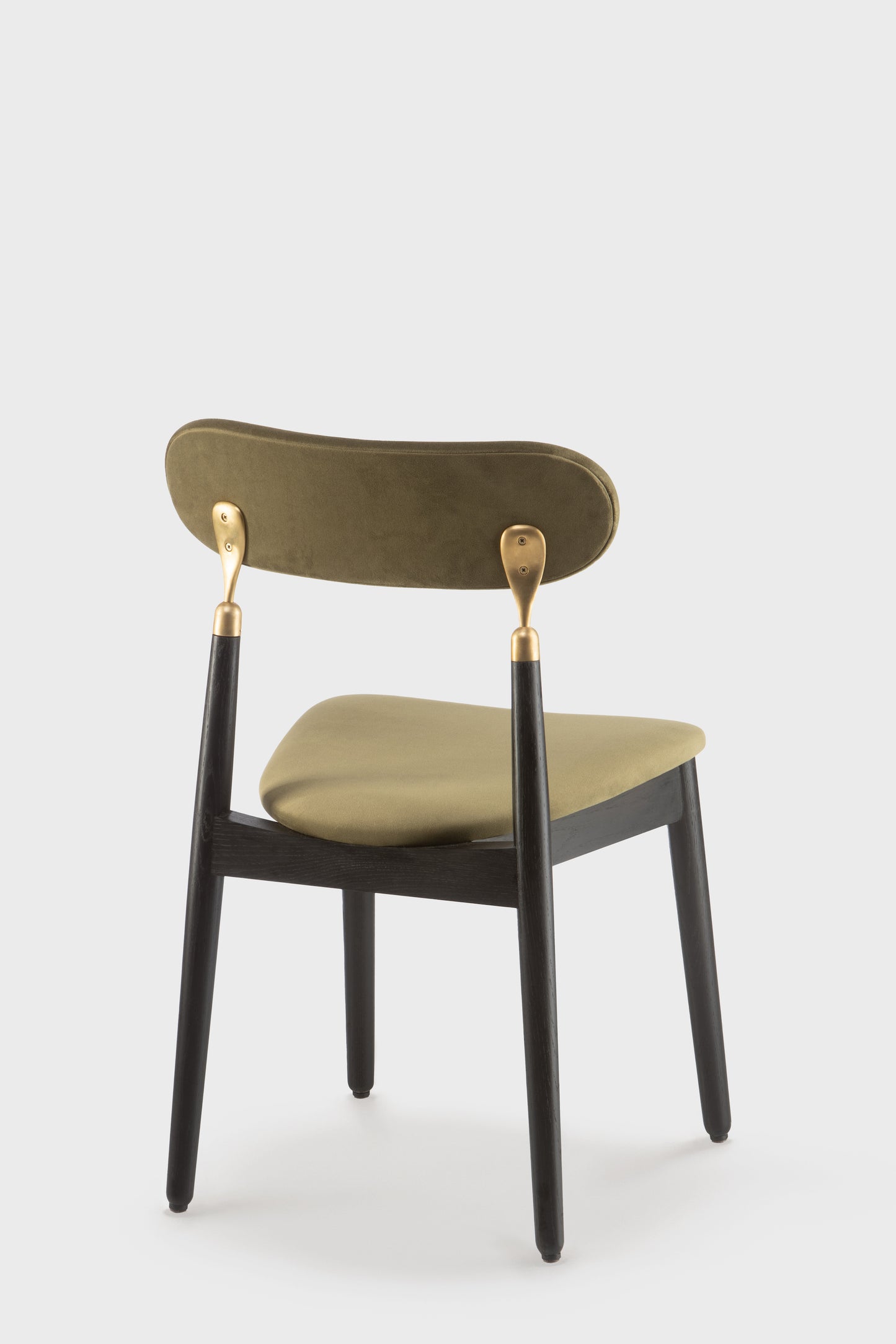 oak kitchen & dining room green velour chair