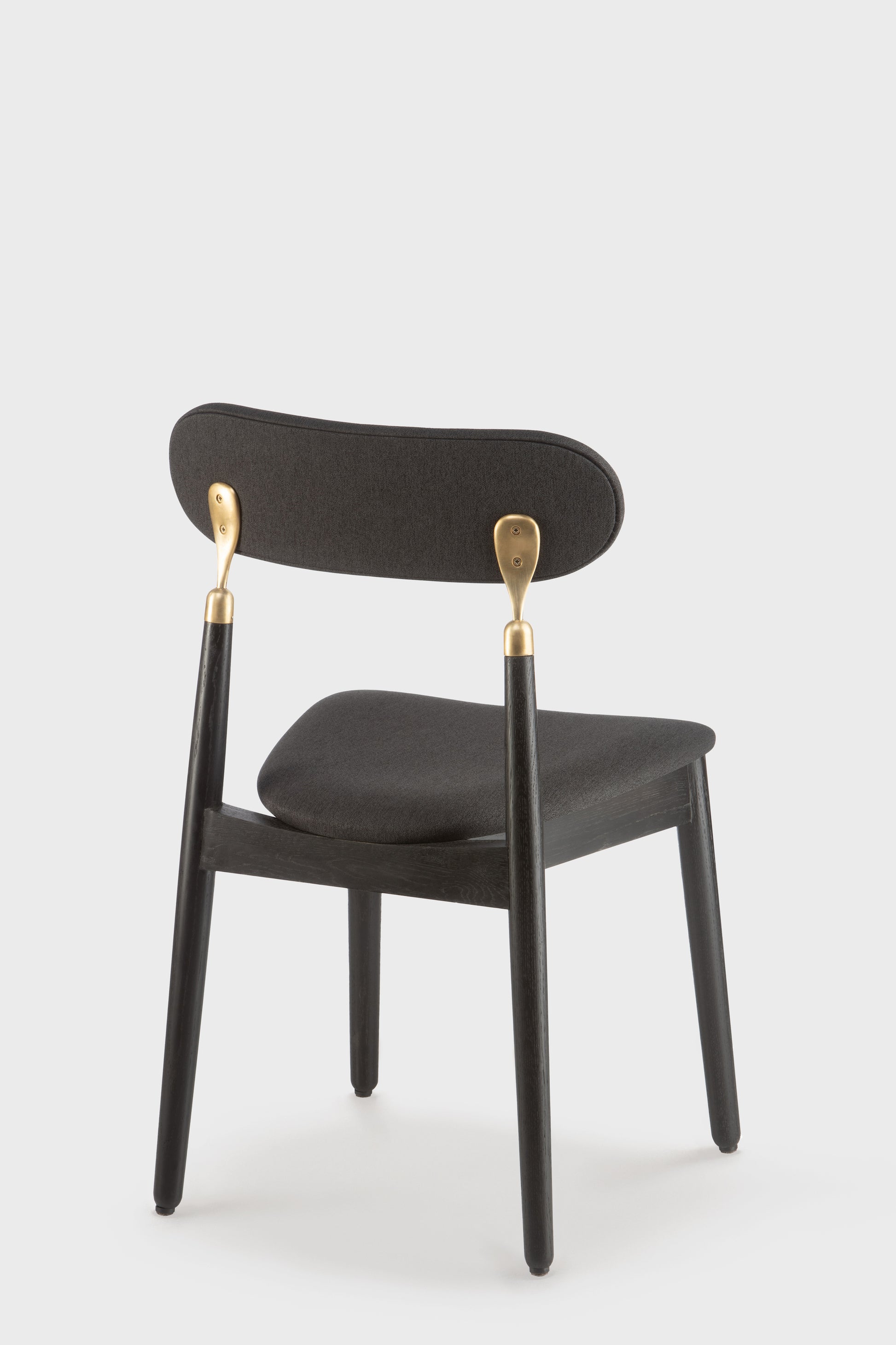 oak kitchen & dining room black woven chair