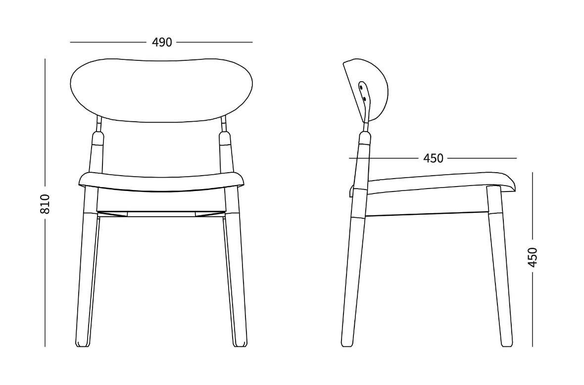 7.1 Oak Dining Chair by Nikita Bukoros