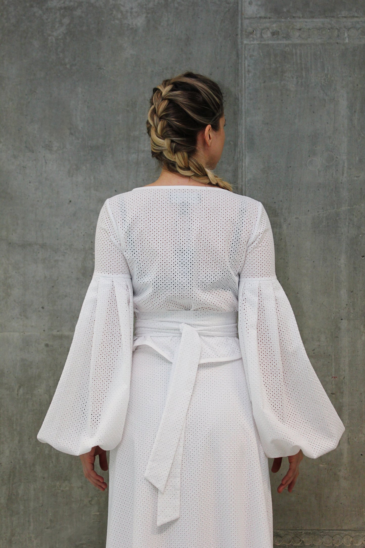 Dot-Cut-Out-Lace Top