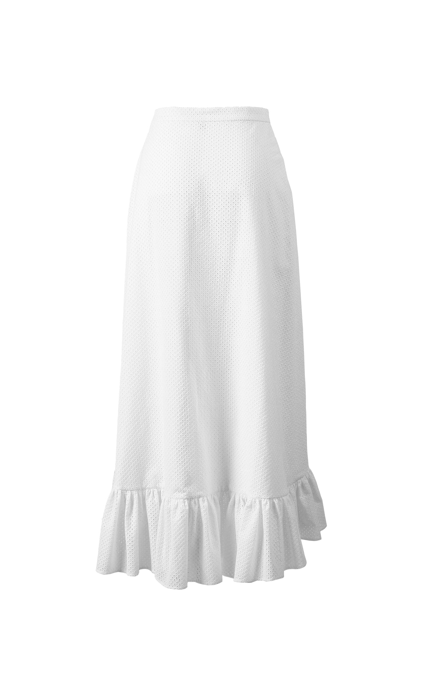Dot-Cut-Out-Lace Skirt