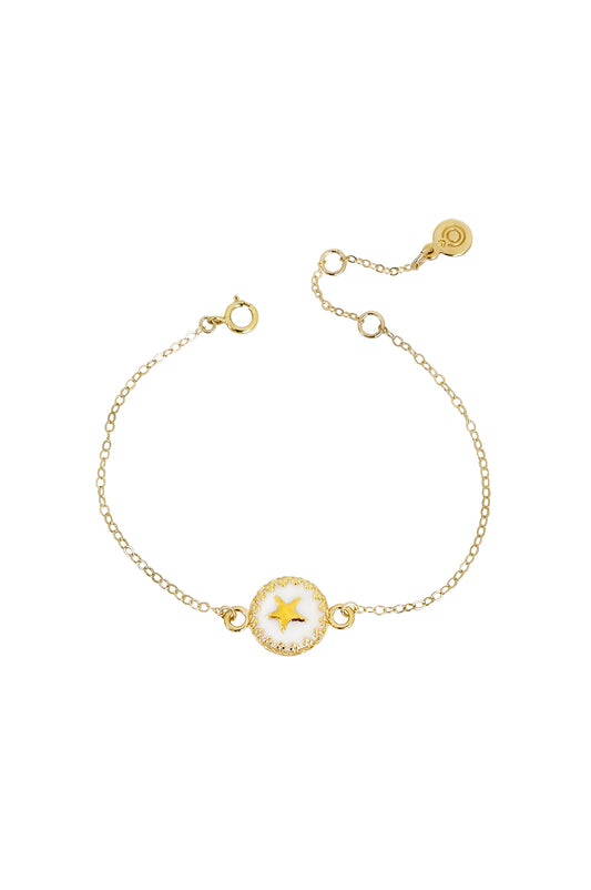 Porcelain Star Charm Bracelet