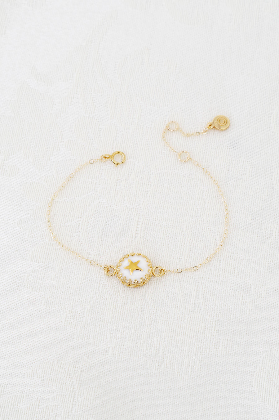 Porcelain Star Charm Bracelet