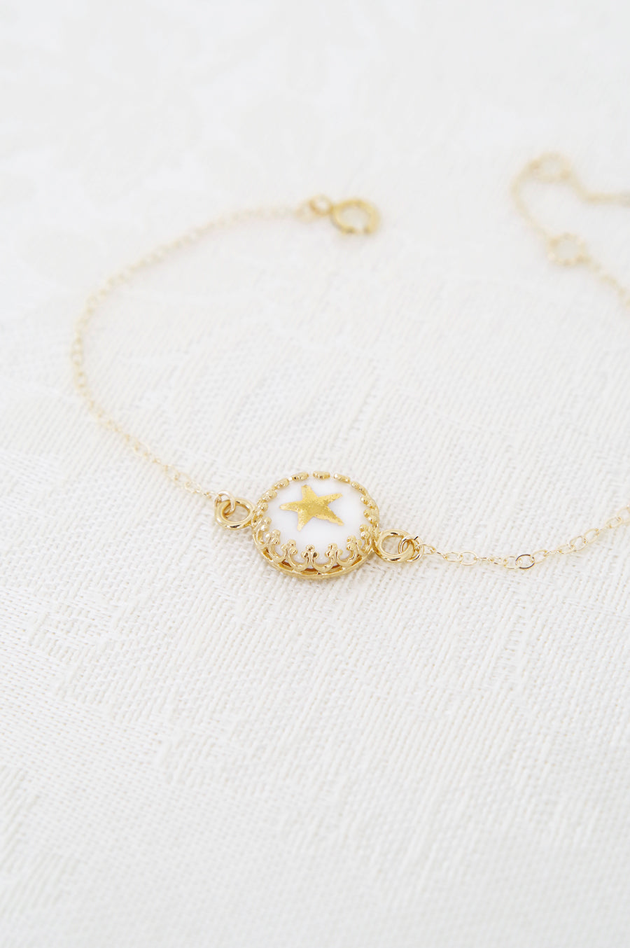 Porcelain Star Charm Bracelet