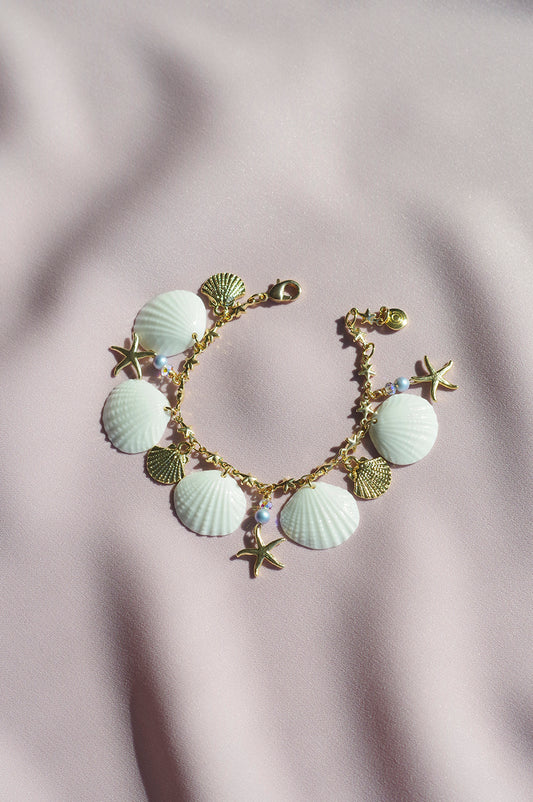 Little Mermaid Porcelain Seashell Bracelet