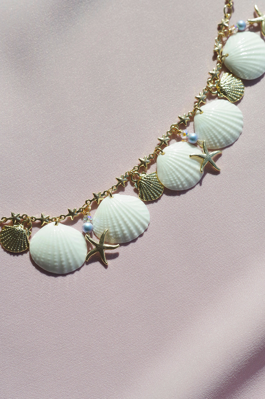 Little Mermaid Porcelain Seashell Bracelet