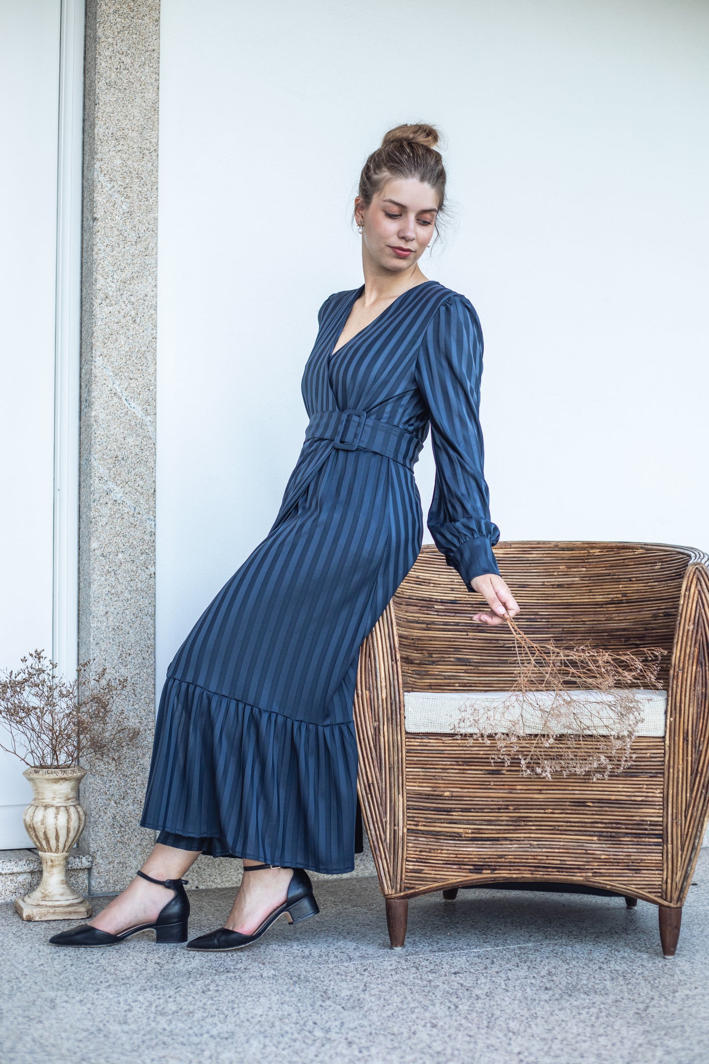 Maia Cupro Maxi Dress