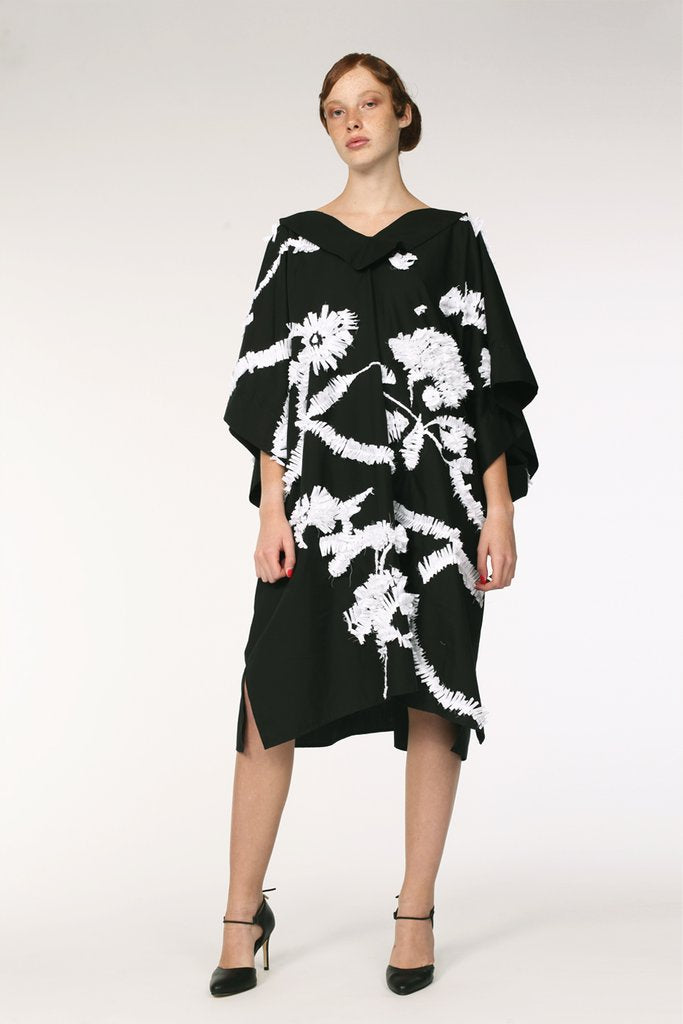 Cotton Caftan With Embroidery