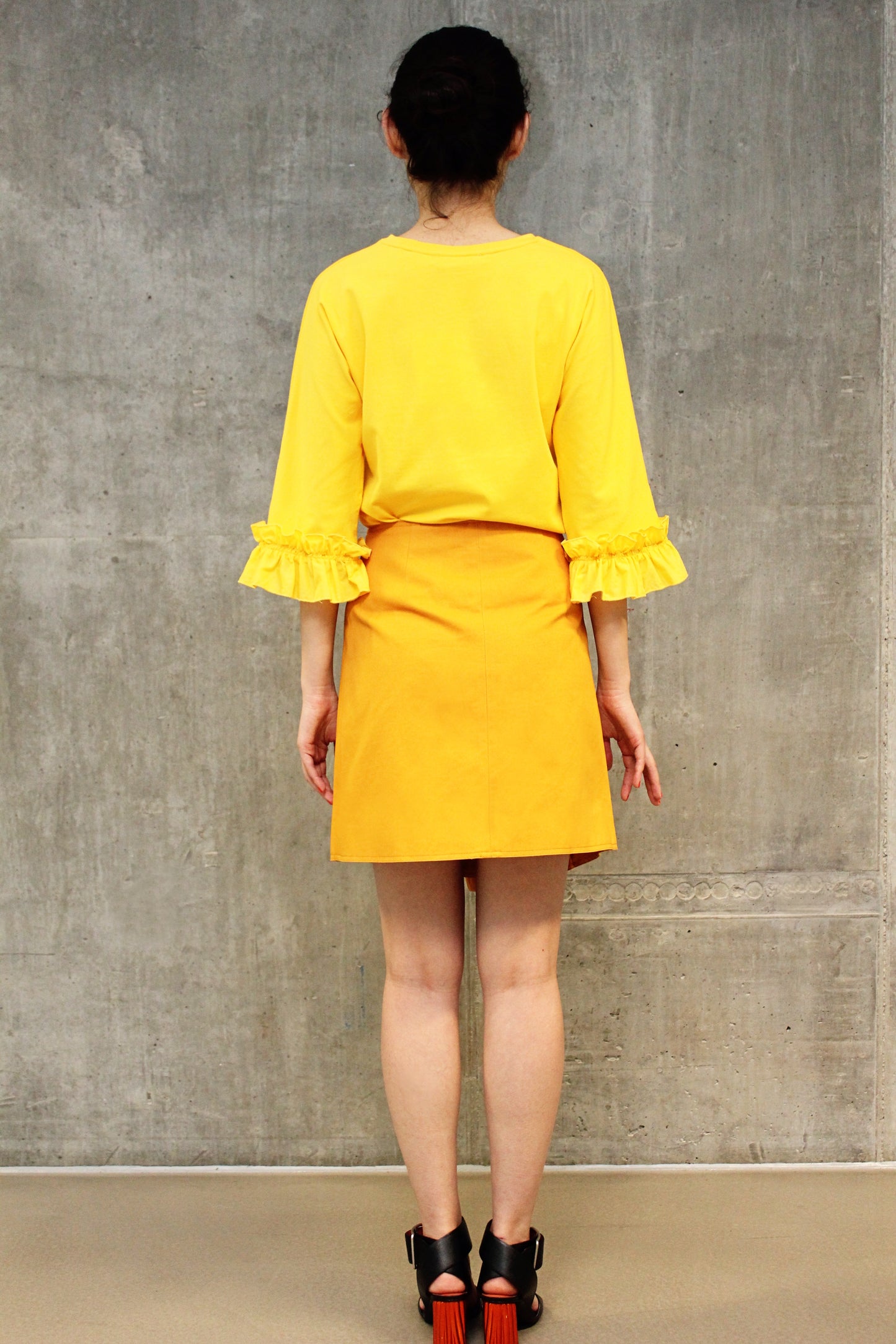 T-Shirt W/Ruffled Sleeves