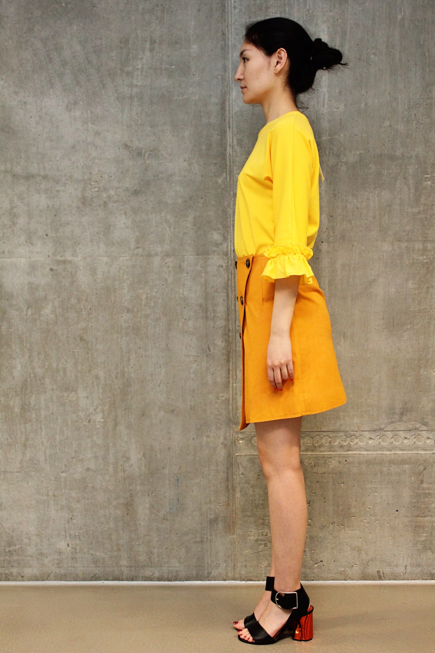 T-Shirt W/Ruffled Sleeves